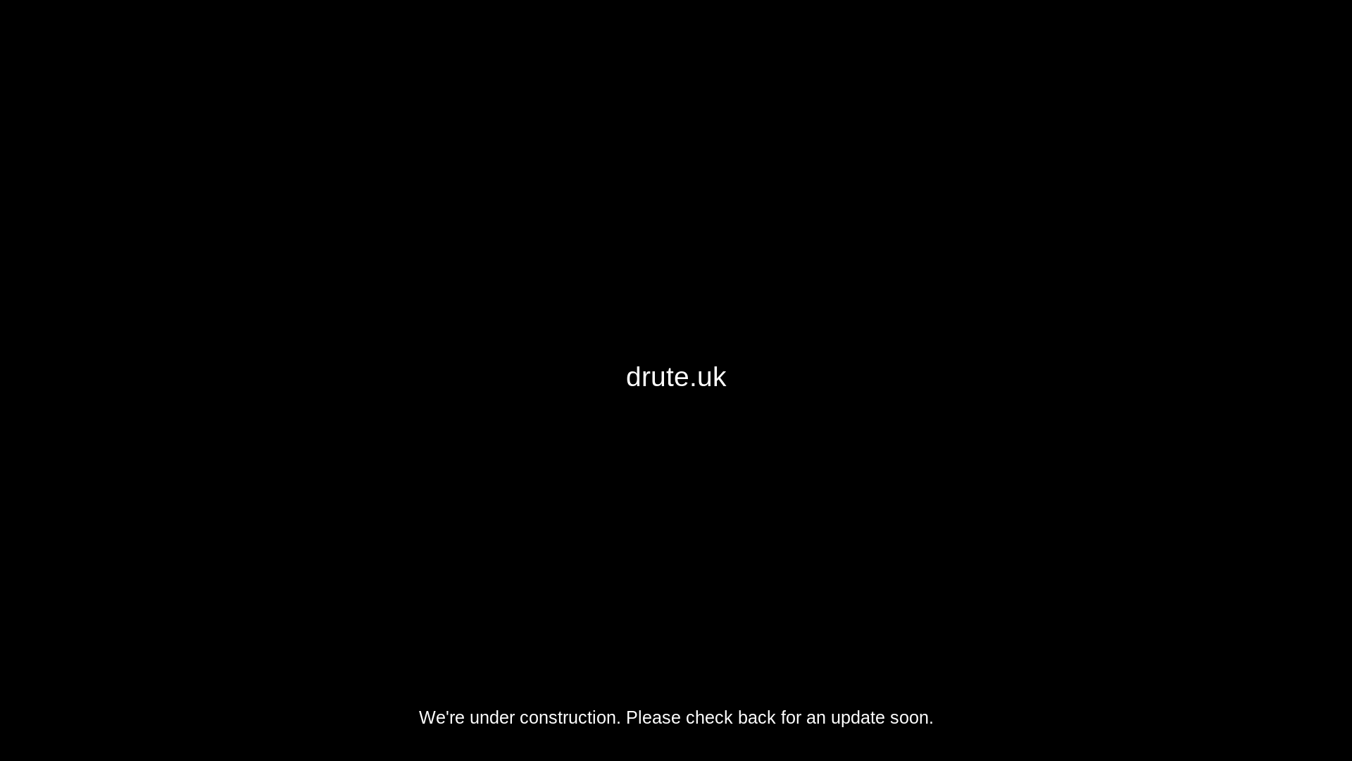 website screenshot of https://drute.uk/