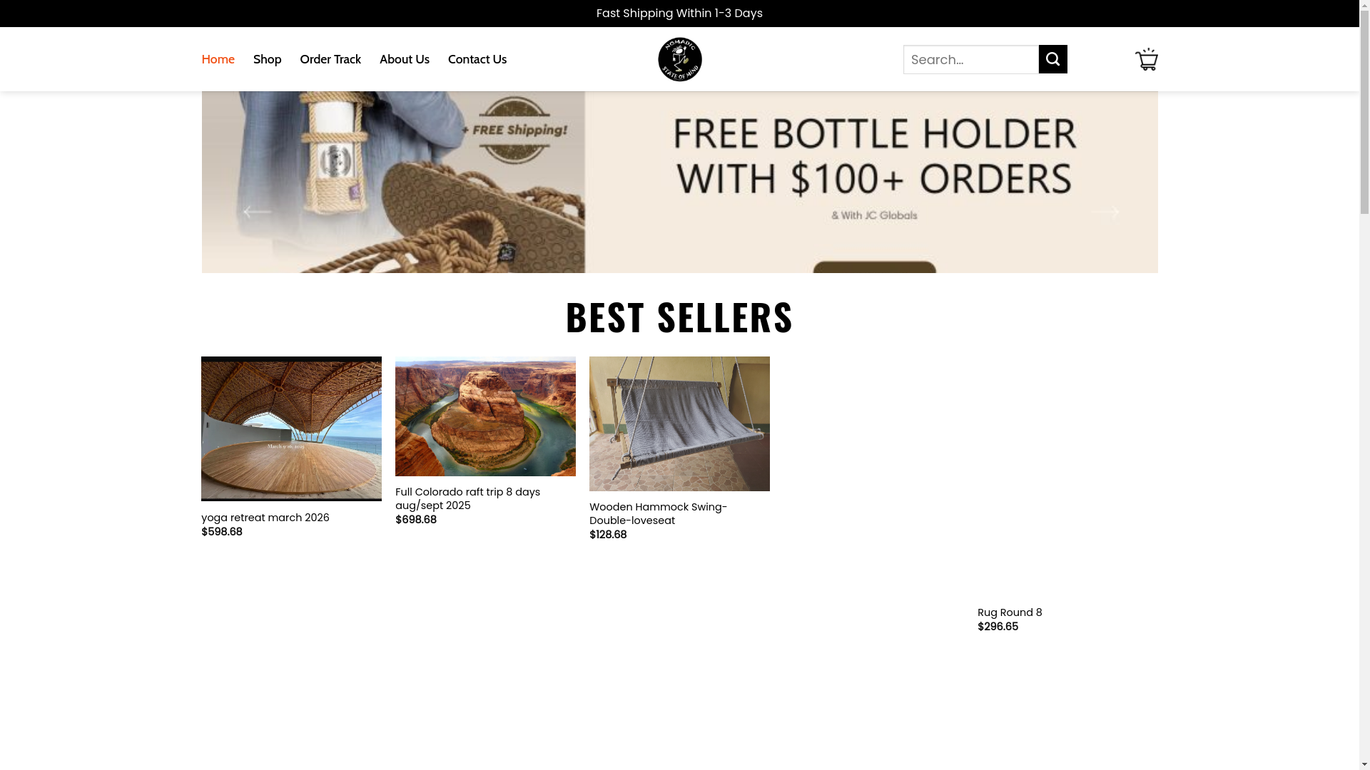 website screenshot of https://ultranomadicstateofmind.shop/
