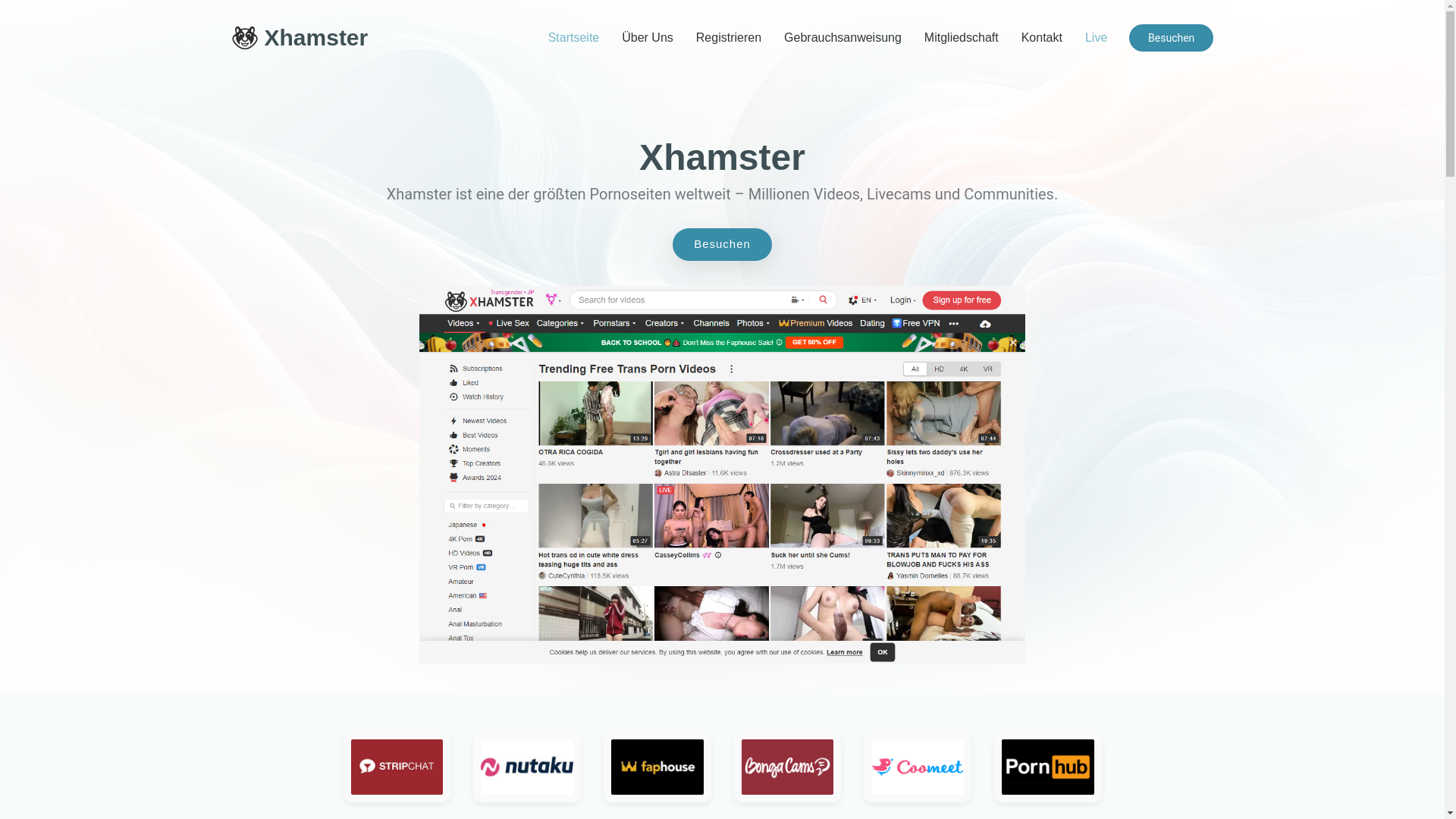 website screenshot of https://xhamster-german.com/
