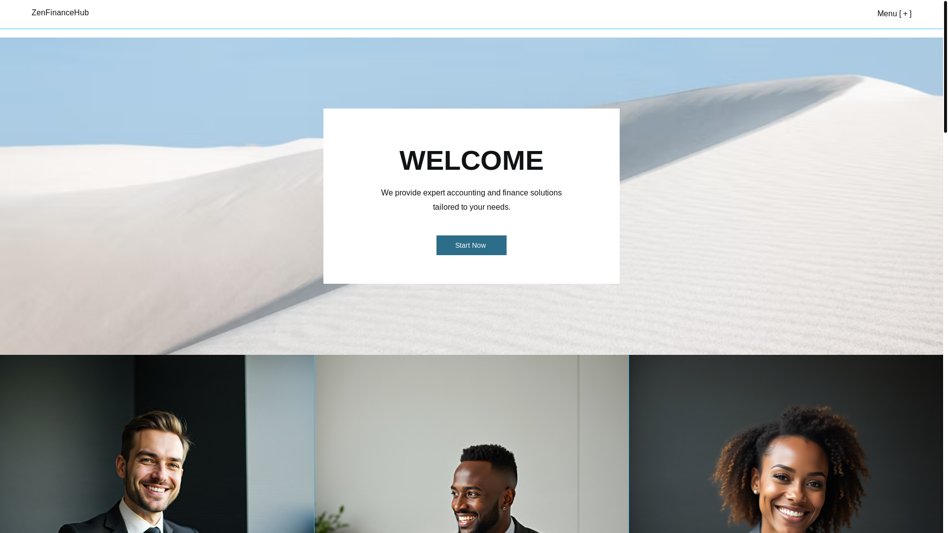 website screenshot of https://zenfinancehub.com/