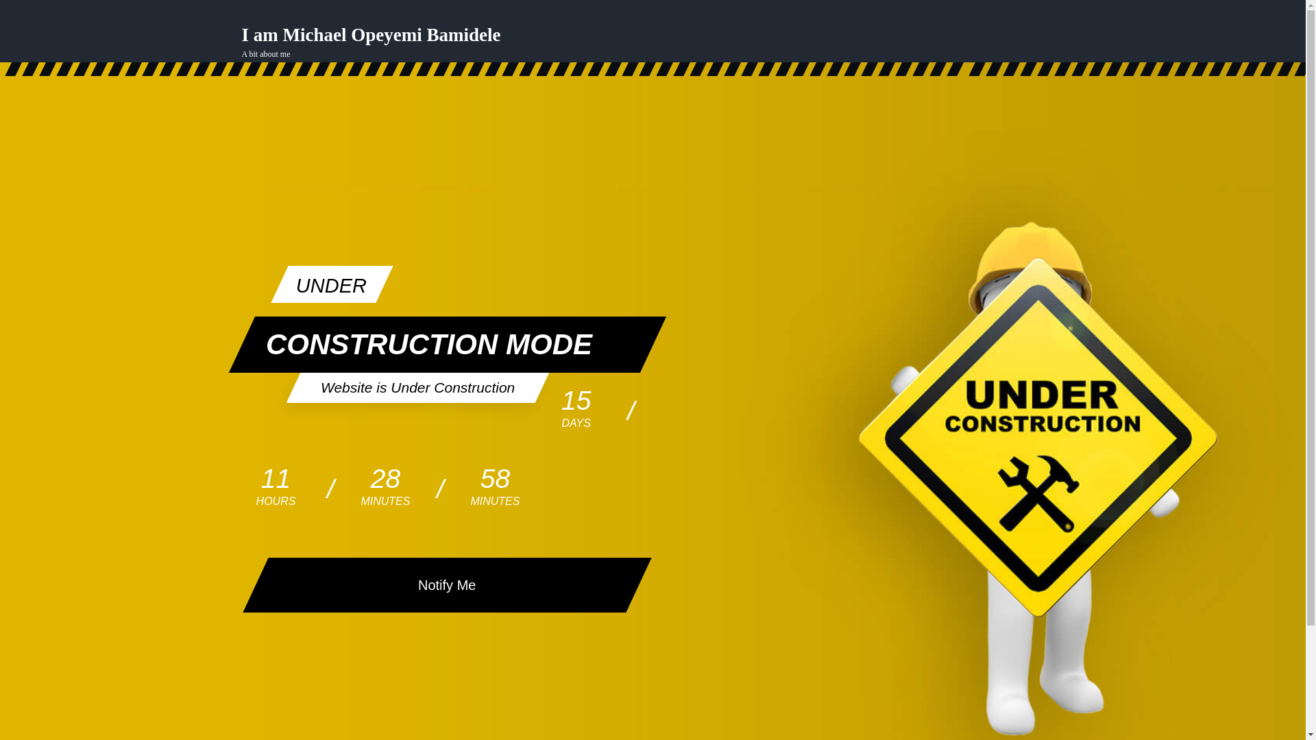 website screenshot of https://michaelopeyemibamidele.ng/