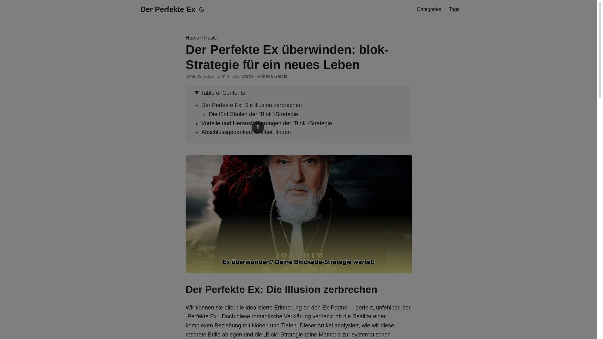 website screenshot of https://der-perfekte-ex.pages.dev/