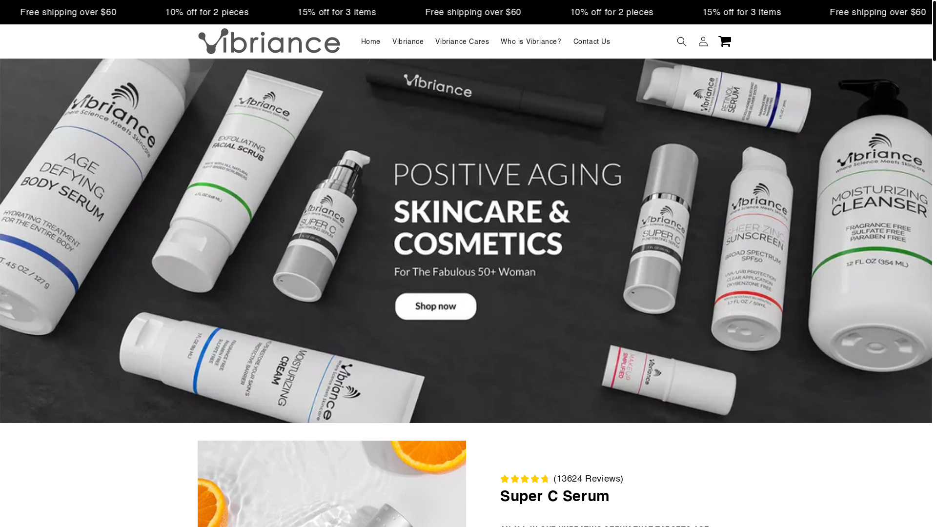 website screenshot of https://vibriance.cn/