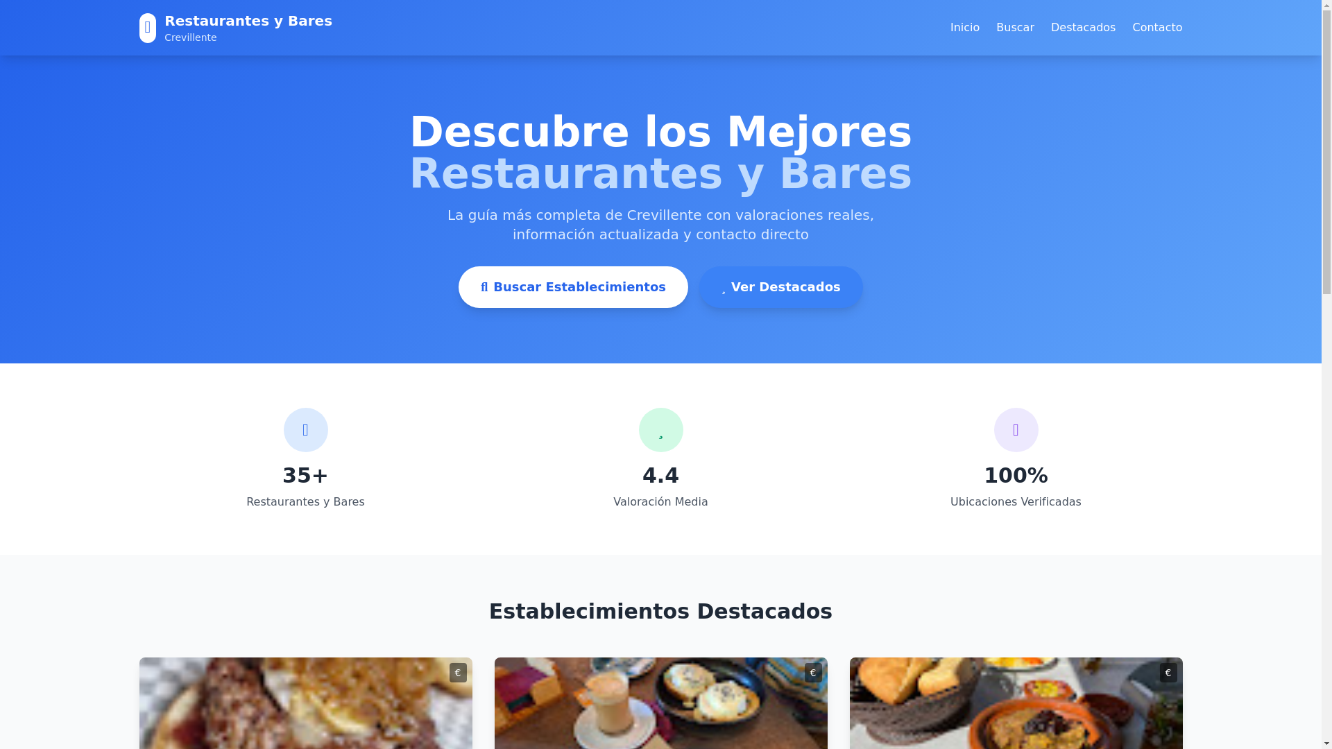 website screenshot of https://guiacrevillente.com/