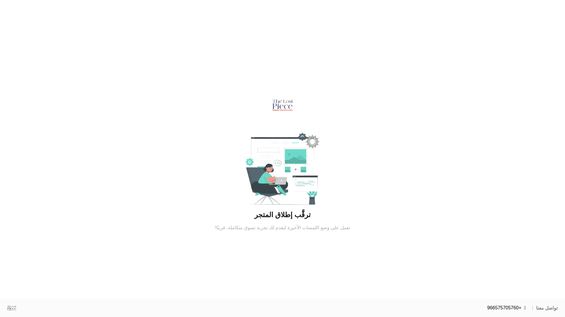 website screenshot of https://the-lost-piece.com/