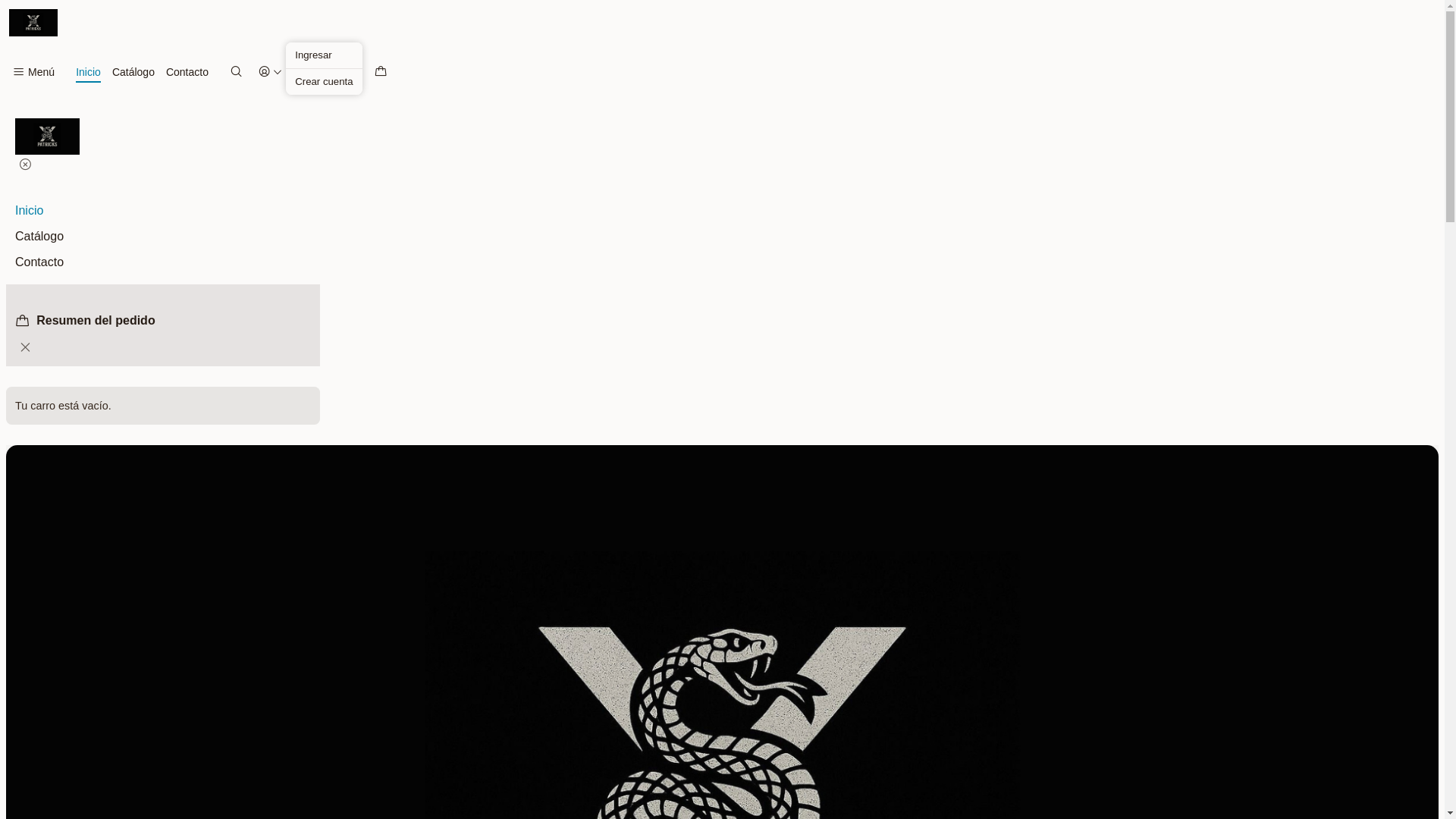 website screenshot of https://patricksbrand.cl/