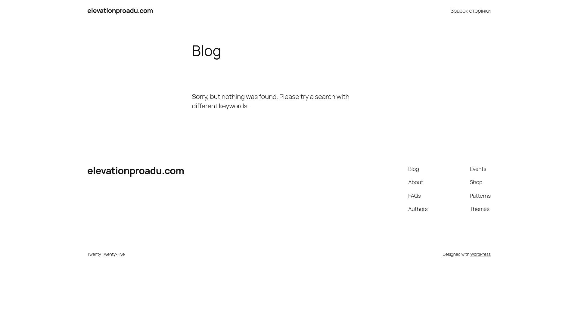 website screenshot of https://elevationproadu.com/