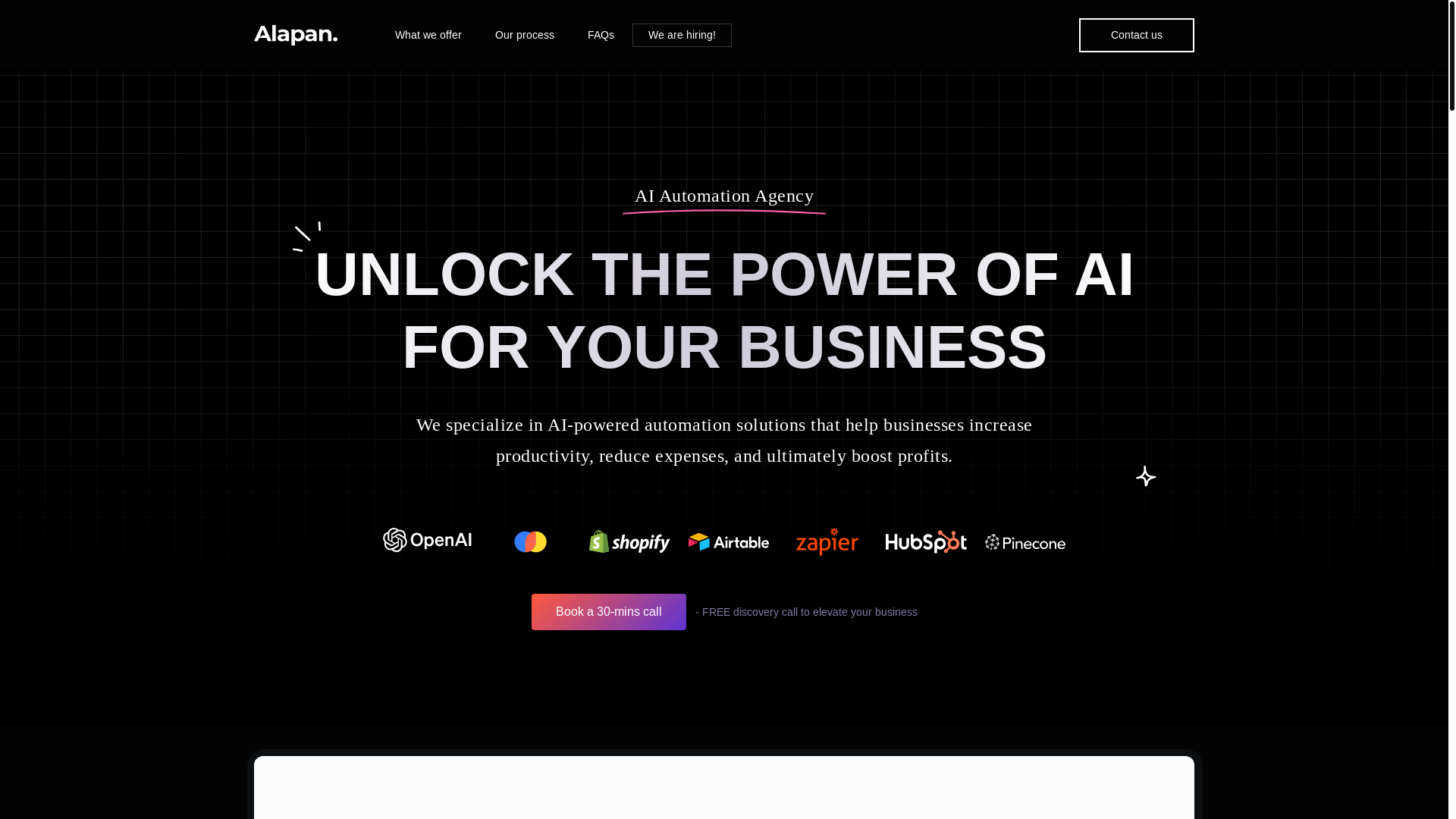 website screenshot of https://alapan.dev/