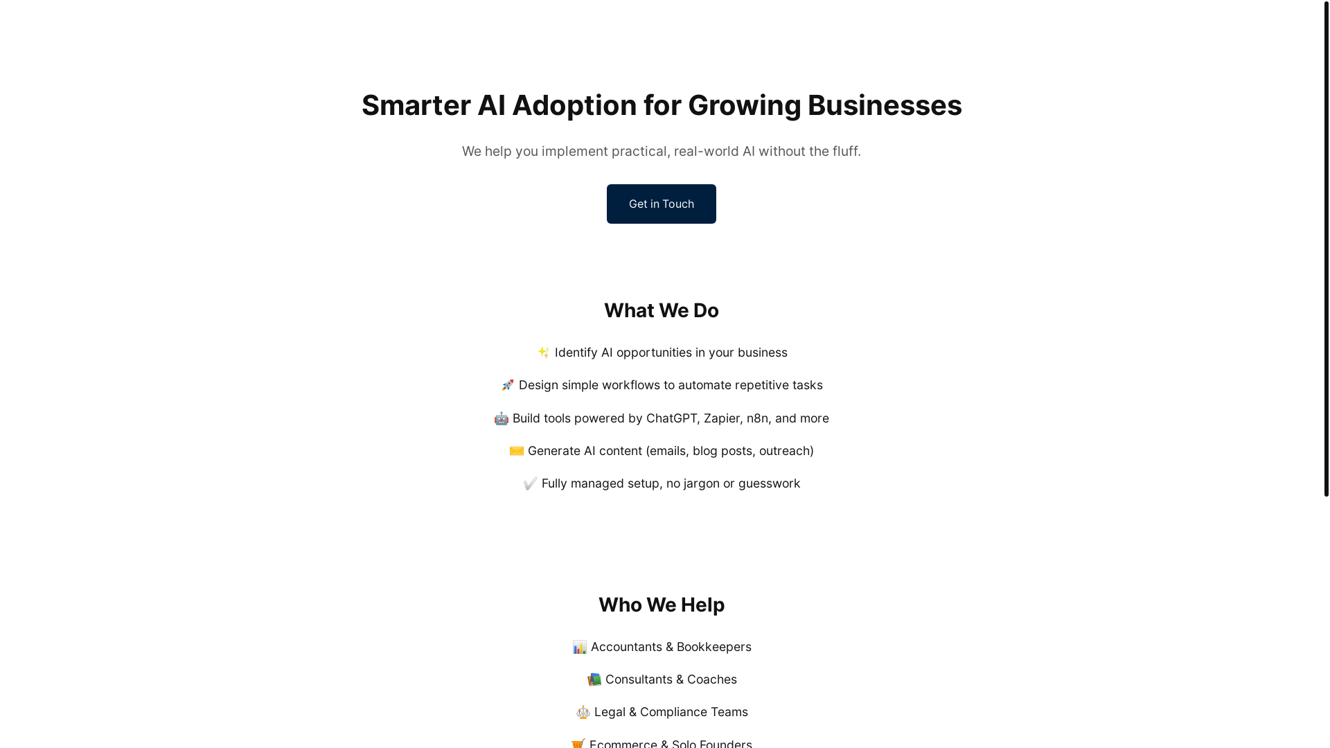 website screenshot of https://adoptely.com/