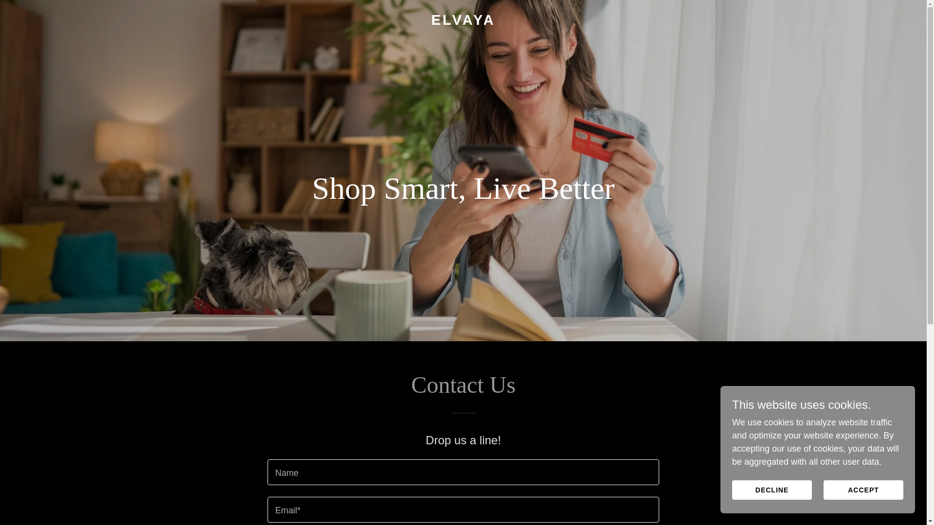 website screenshot of https://elvayaofficial.com/