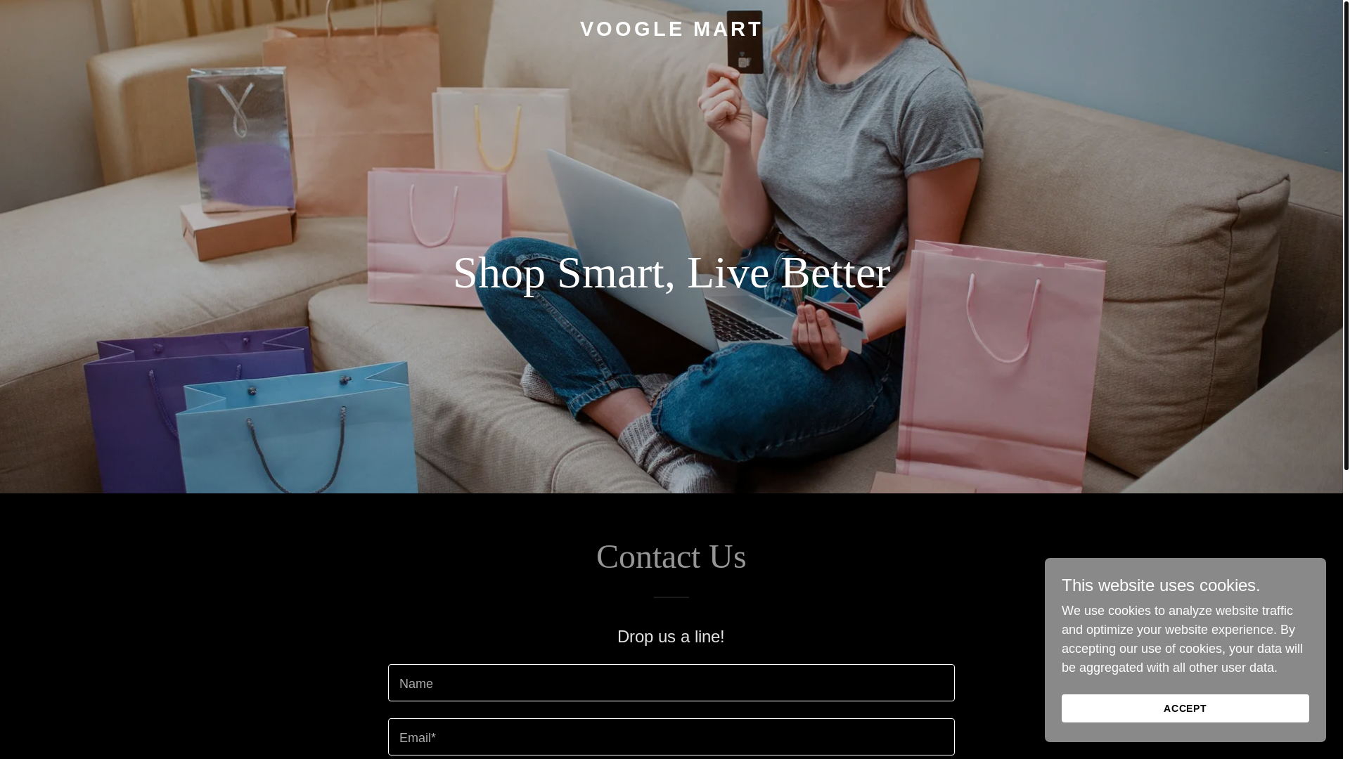 website screenshot of https://vooglemart.com/