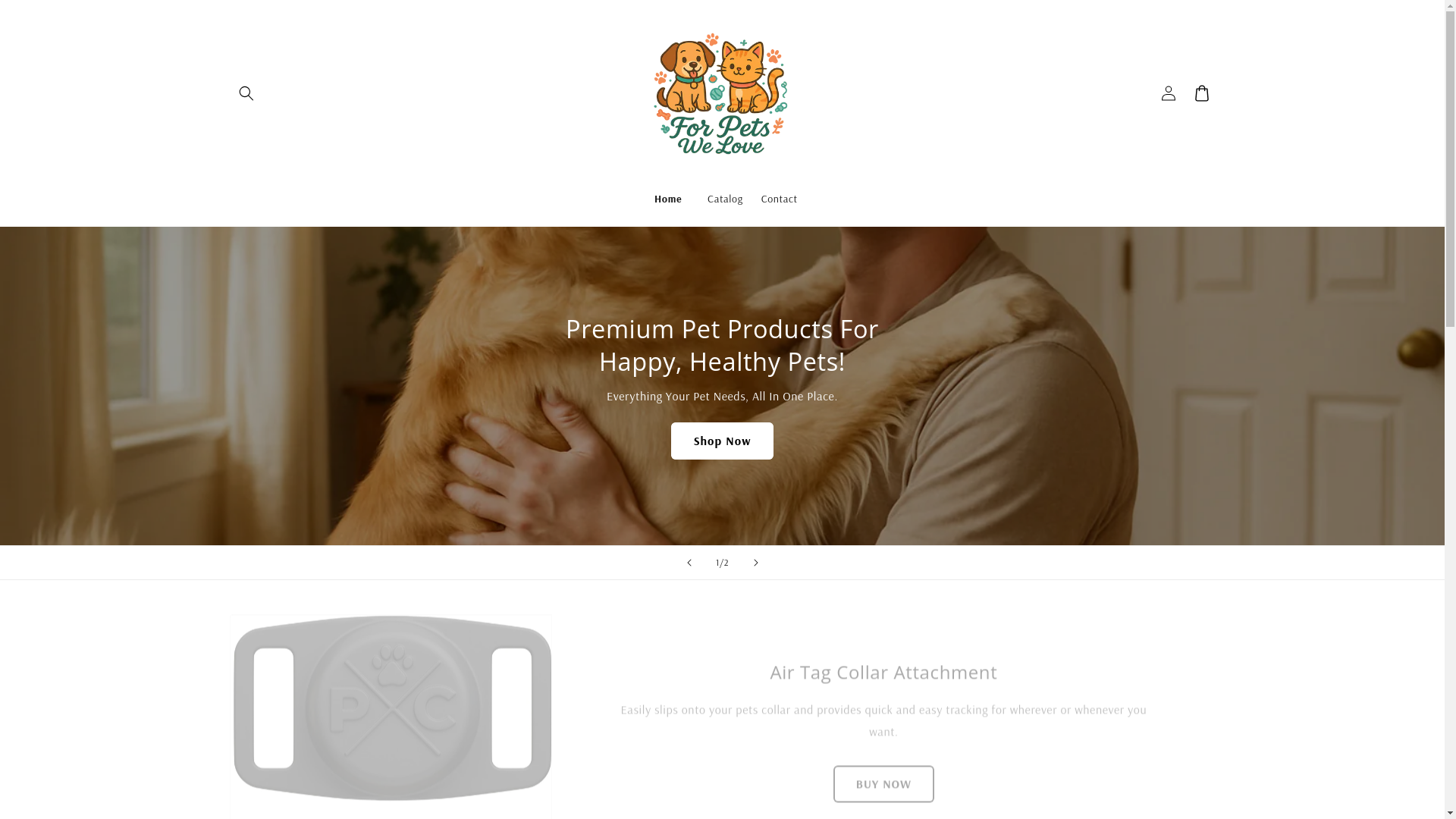 website screenshot of https://forpetswelove.store/