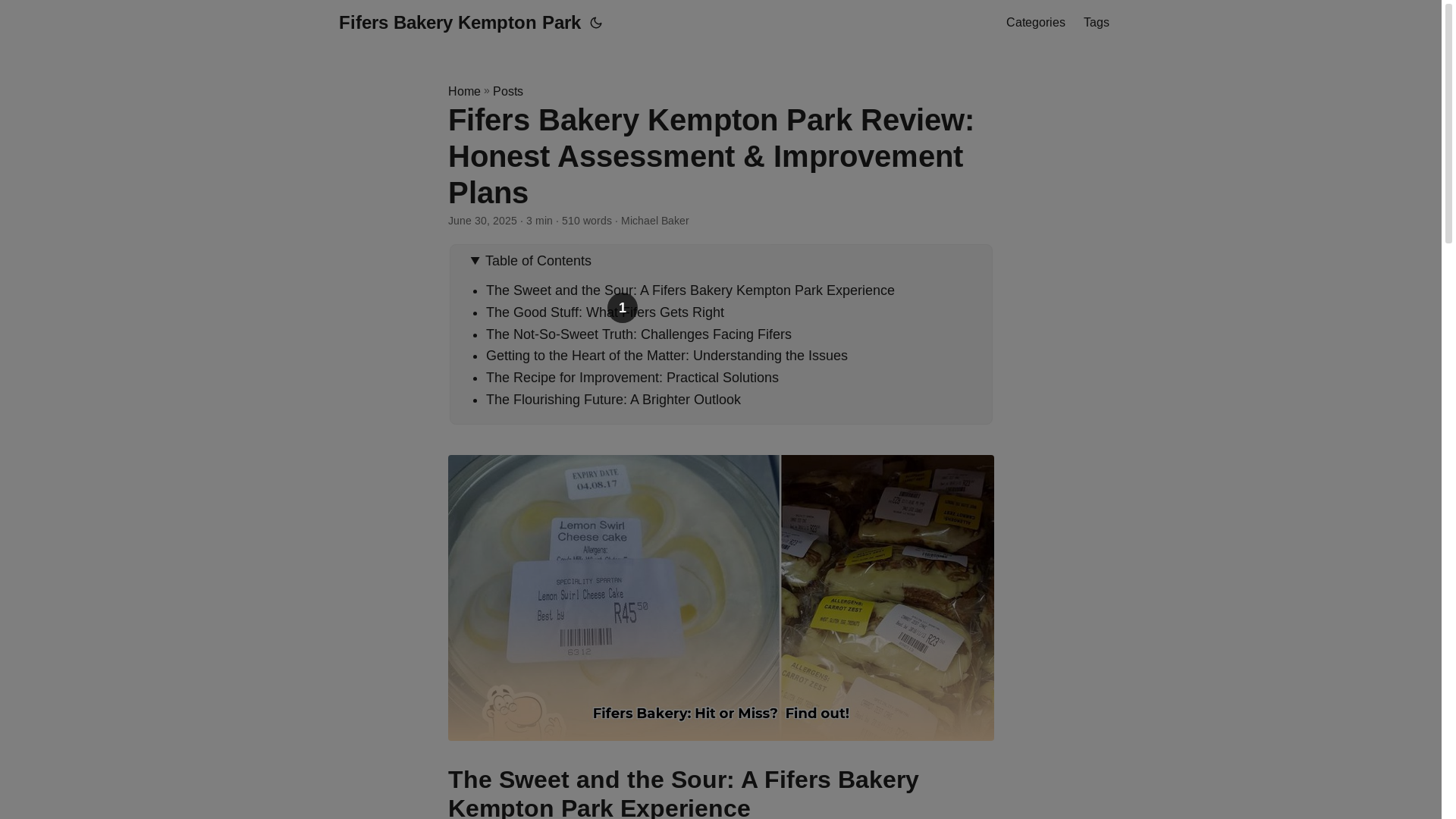 website screenshot of https://fifers-bakery-kempton-park.pages.dev/
