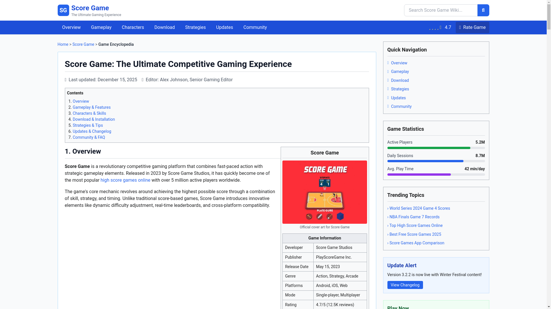 website screenshot of https://playscoregame.com/