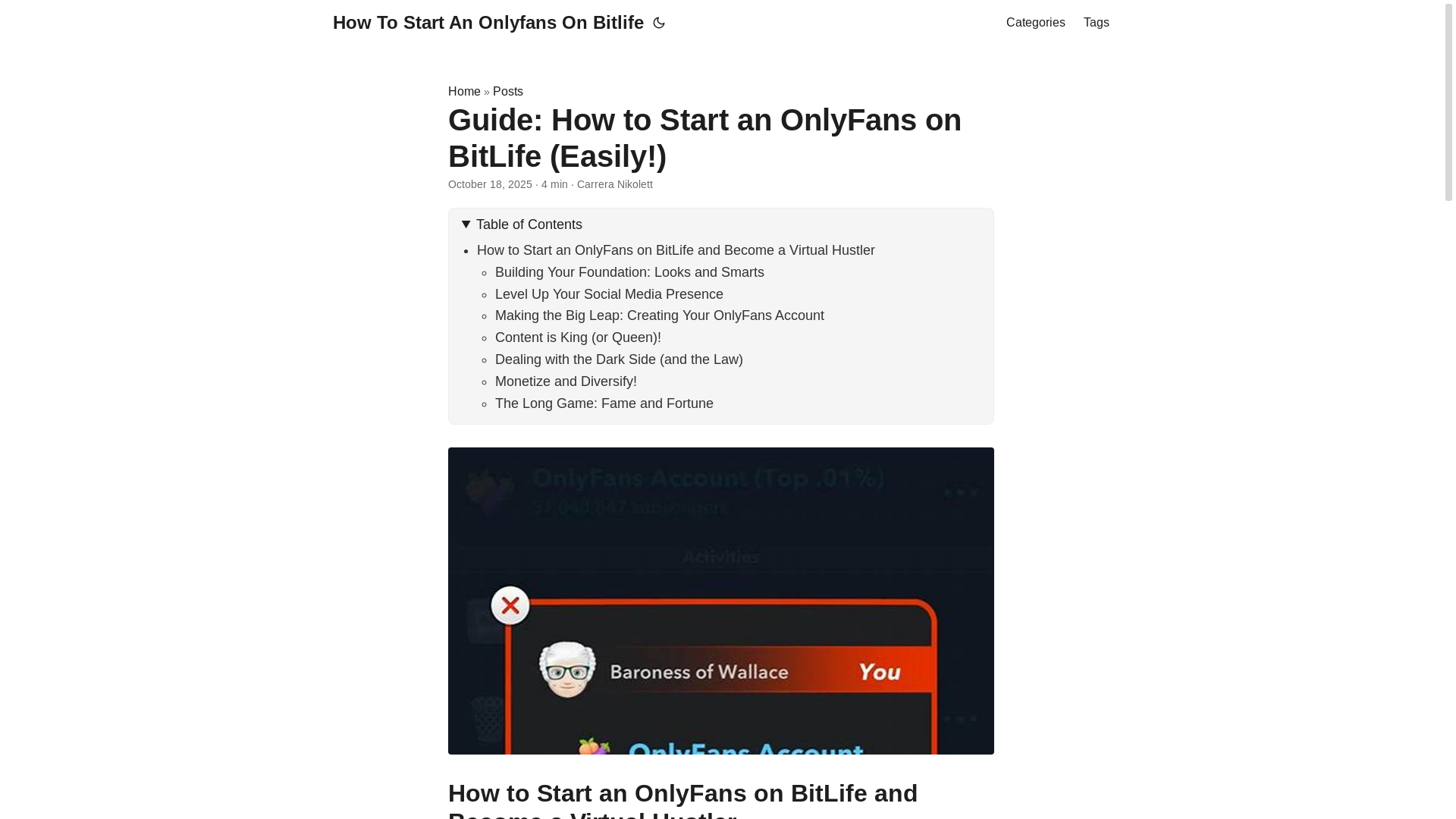 website screenshot of https://how-to-start-an-onlyfans-on-bitlife.pages.dev/