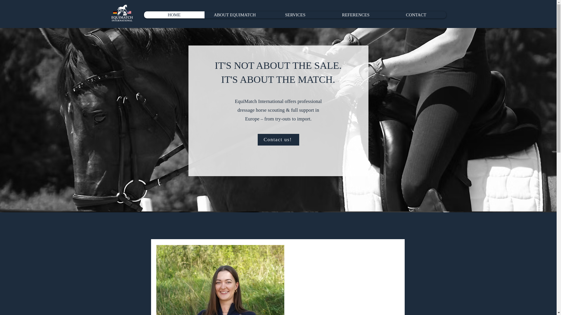 website screenshot of https://equimatch-international.com/