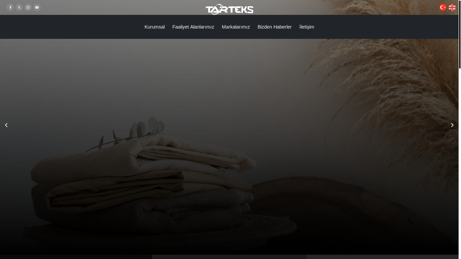 website screenshot of https://tarteks.tr/