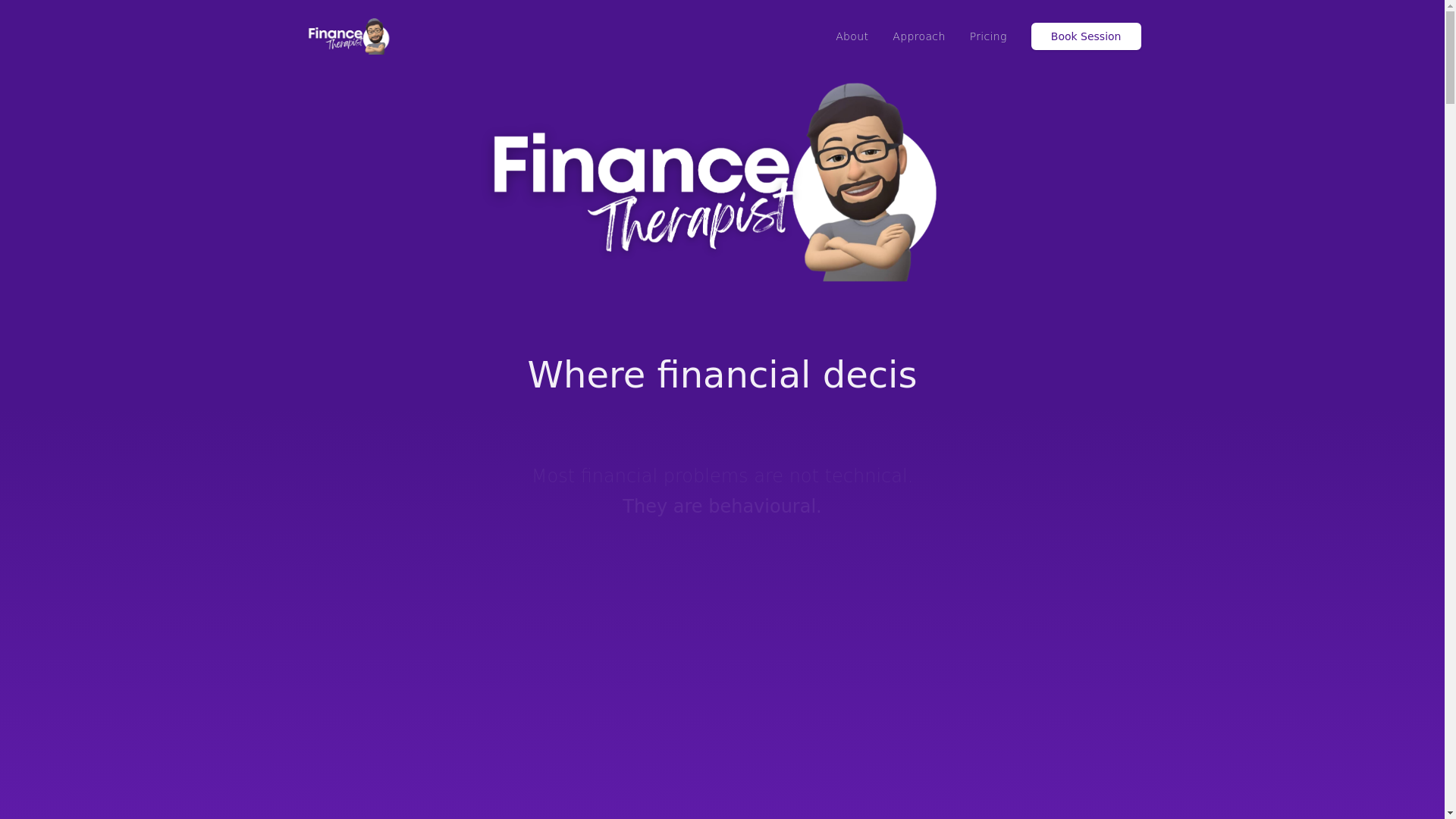 website screenshot of https://financetherapist.org/