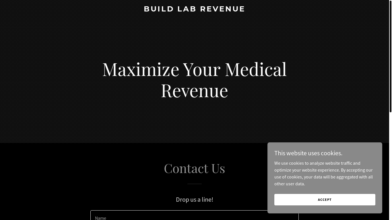 website screenshot of https://buildlabrevenue.com/