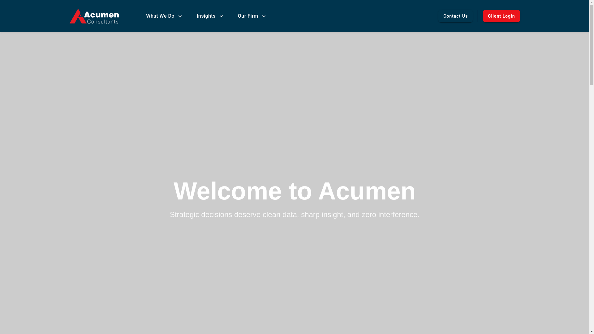 website screenshot of https://acumenconsultants.io/