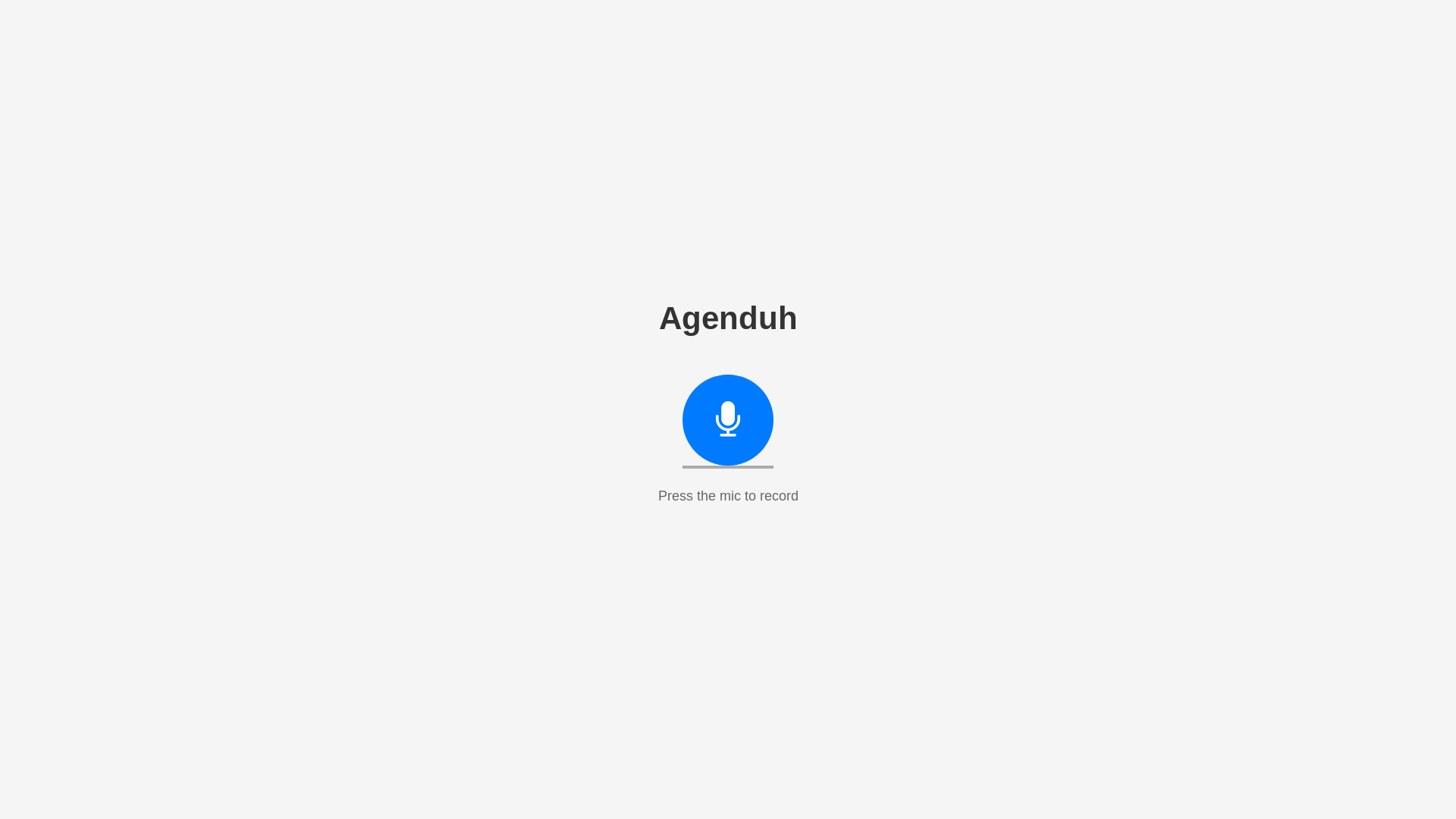 website screenshot of https://agenduh.app/