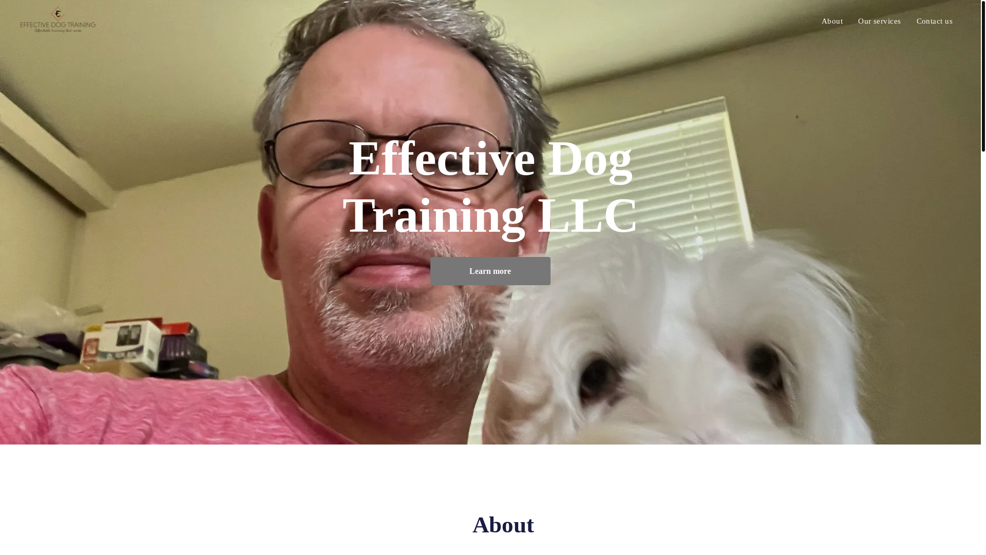 website screenshot of https://effectivedogtrainingllc.com/