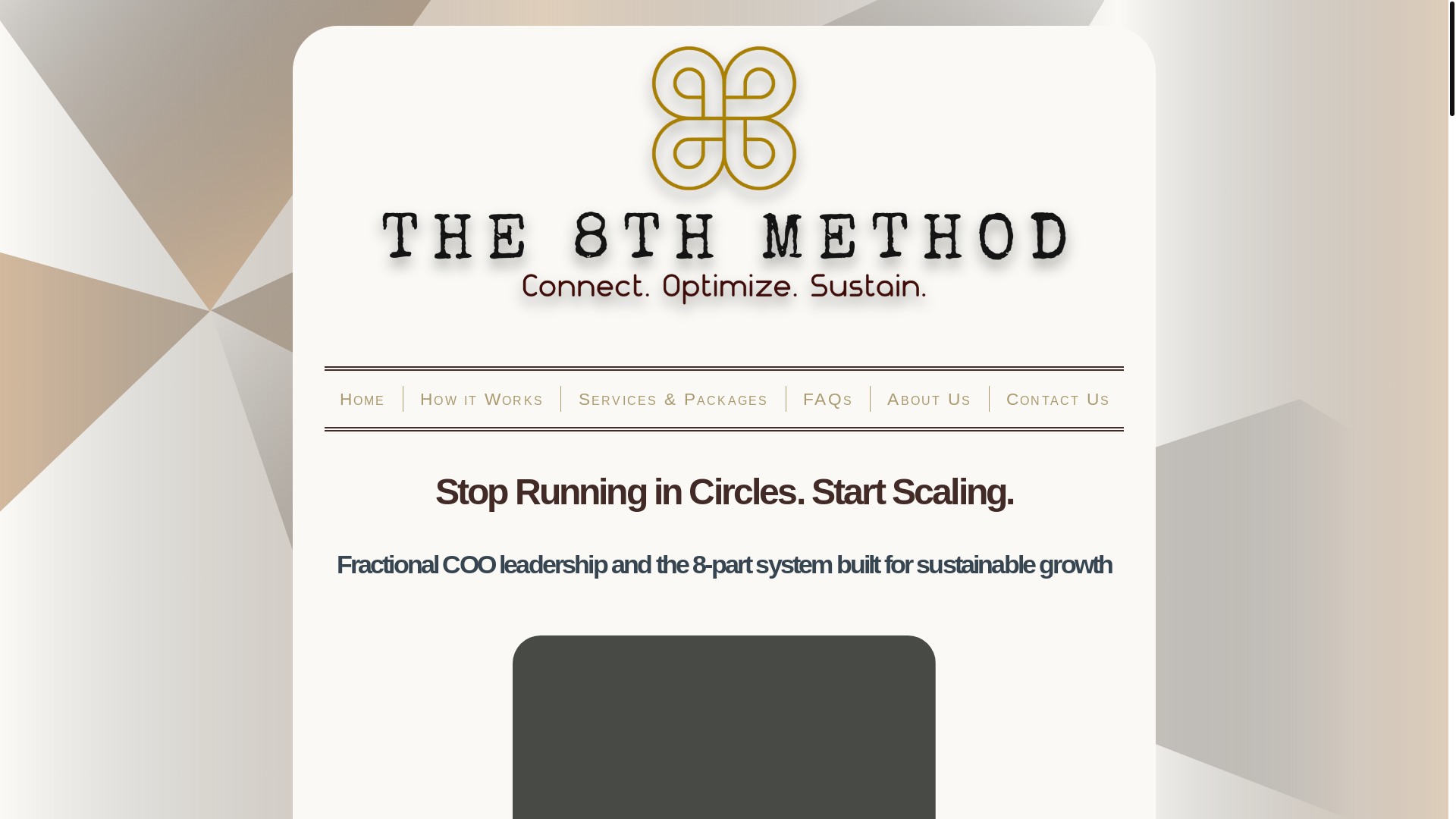 website screenshot of https://the8thmethod.com/