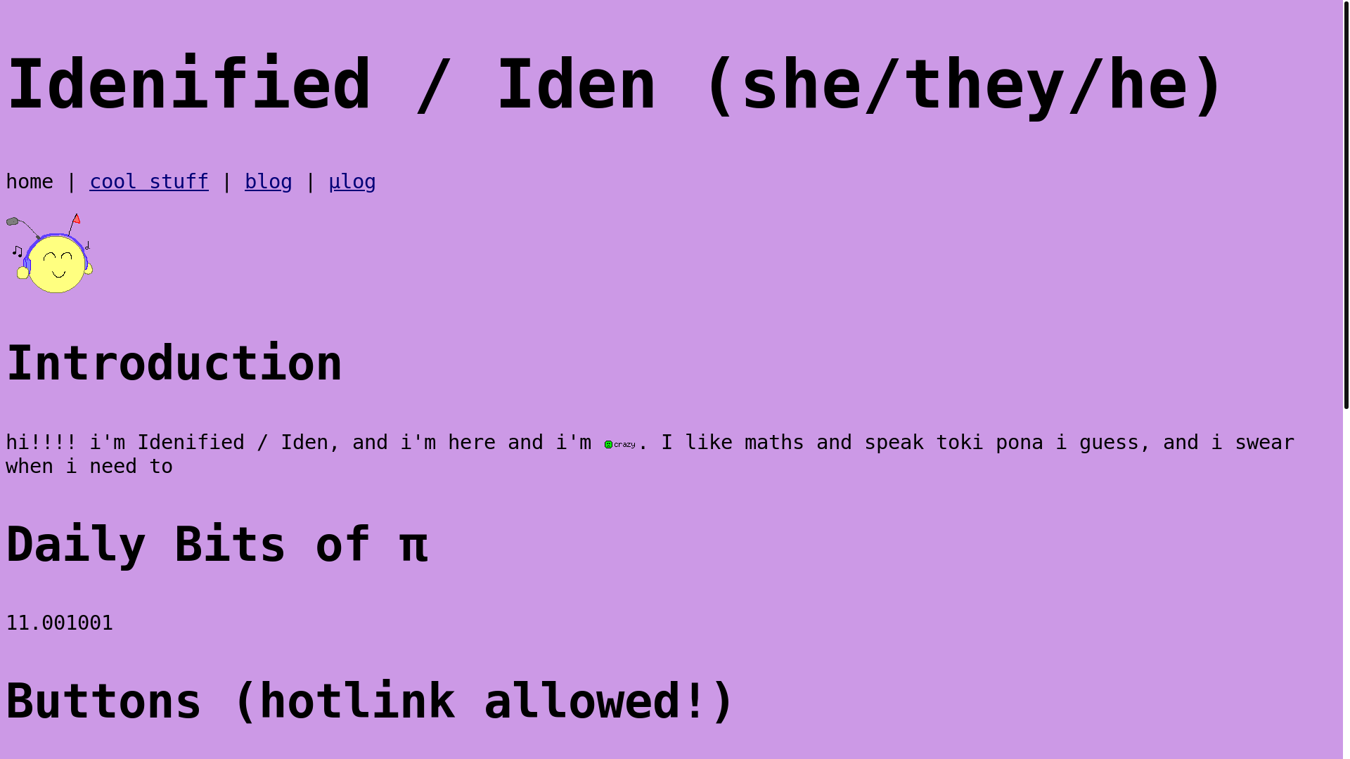 website screenshot of https://idenified-flying-object.nekoweb.org/index