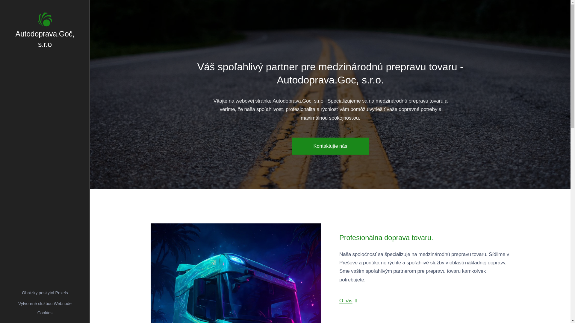 website screenshot of https://autodopravagoc.sk/