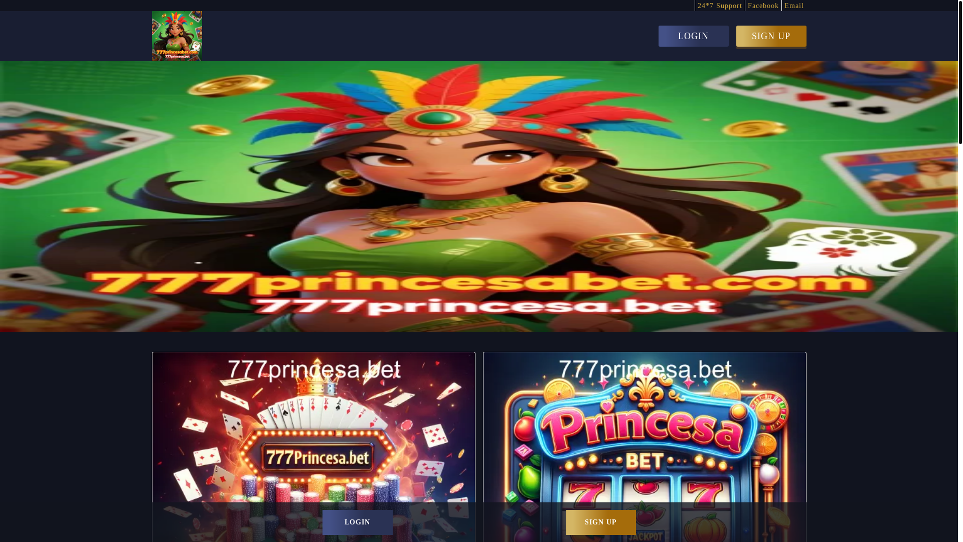 website screenshot of https://777princesabet.com/
