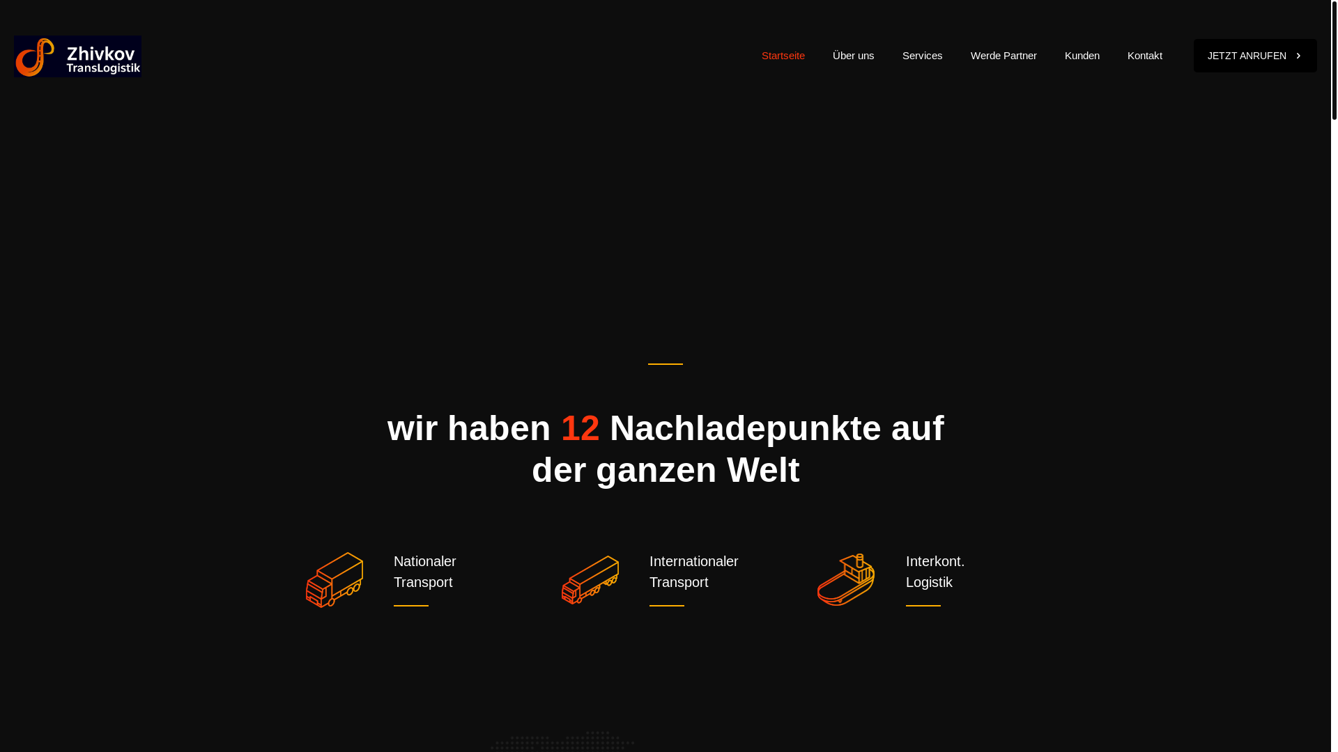 website screenshot of https://zhivkov-translogistik.de/