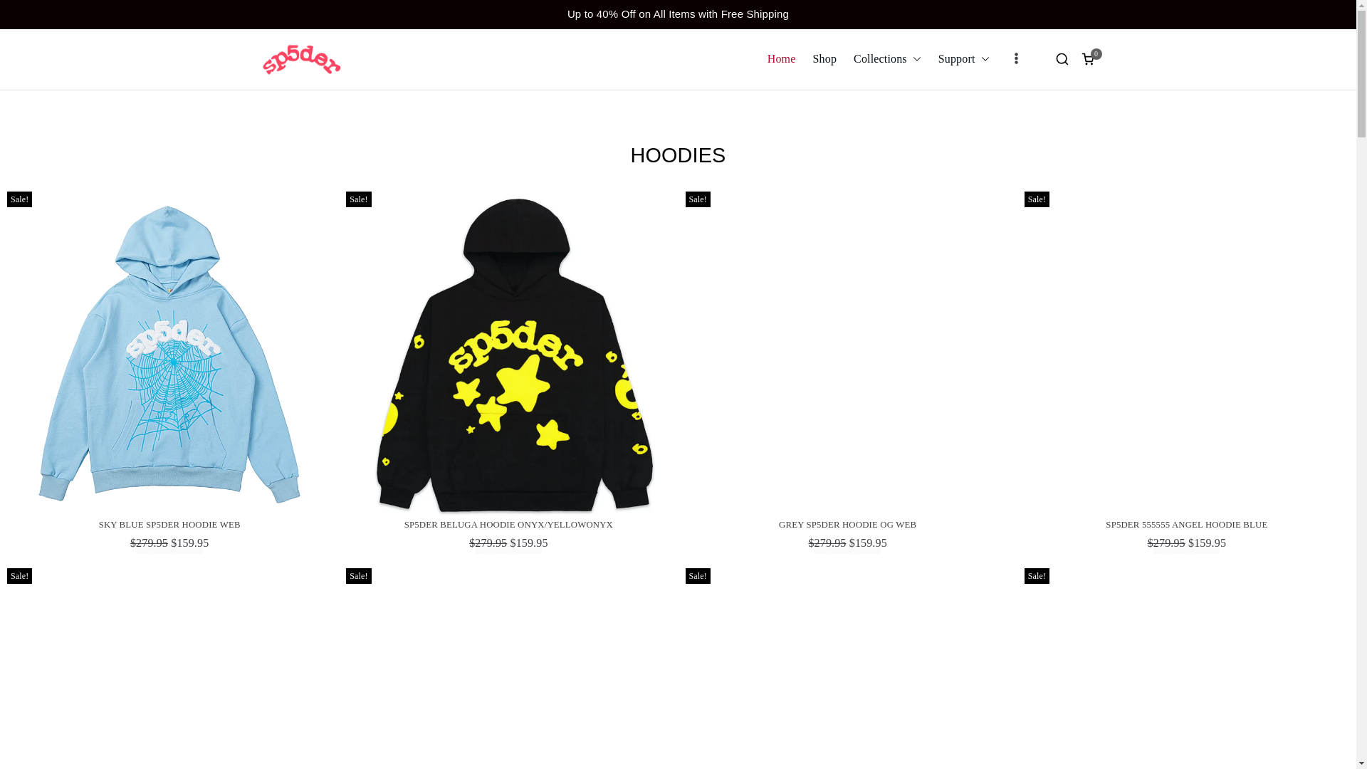 website screenshot of http://spiderclothingshop.org/
