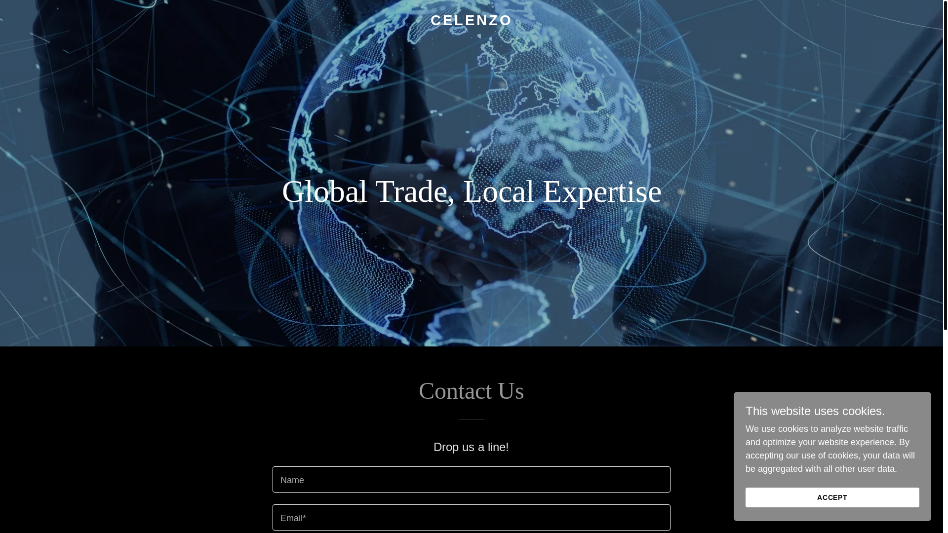 website screenshot of https://celenzo.co.uk/
