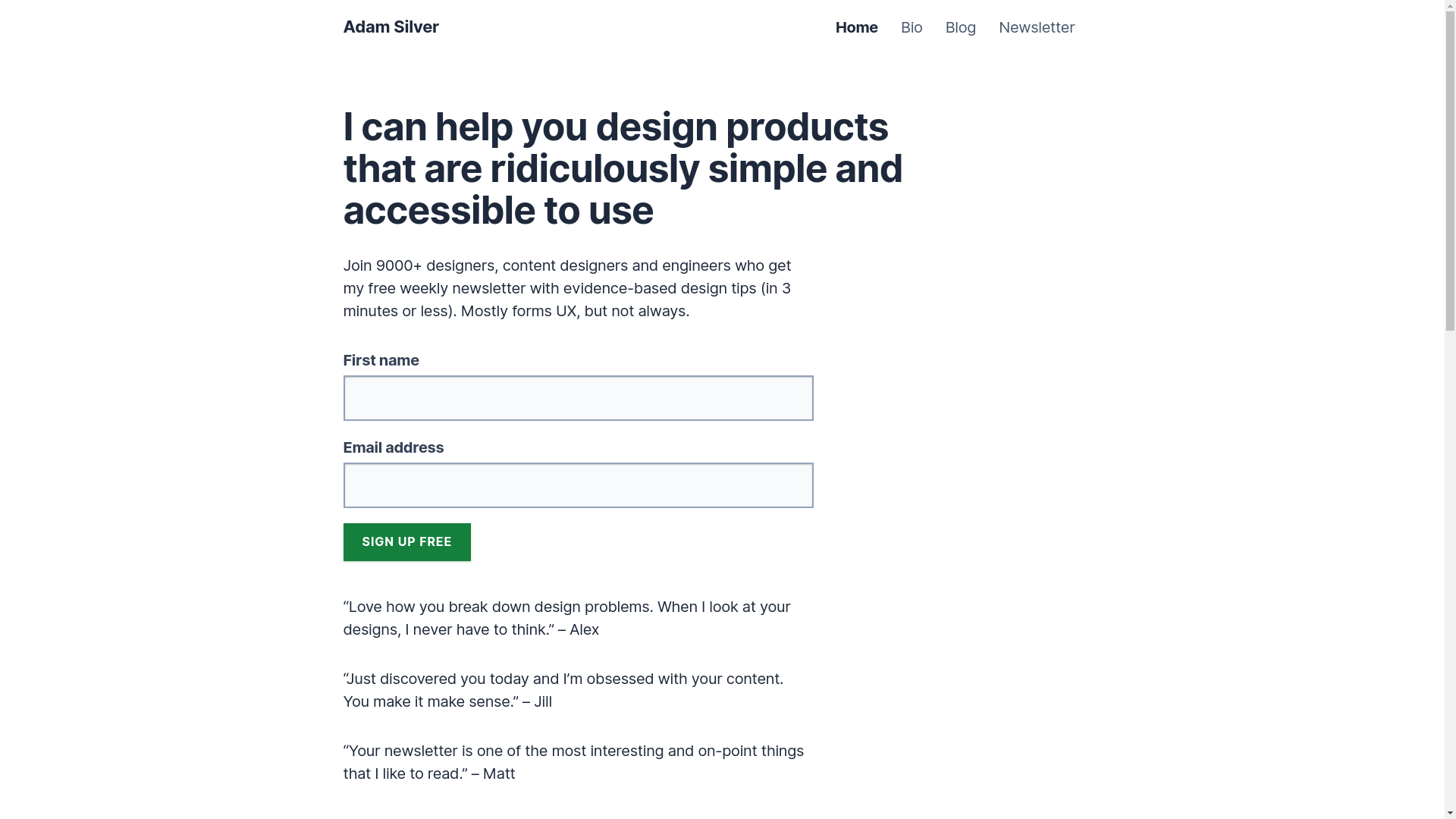 website screenshot of https://adamsilver-io.pages.dev/