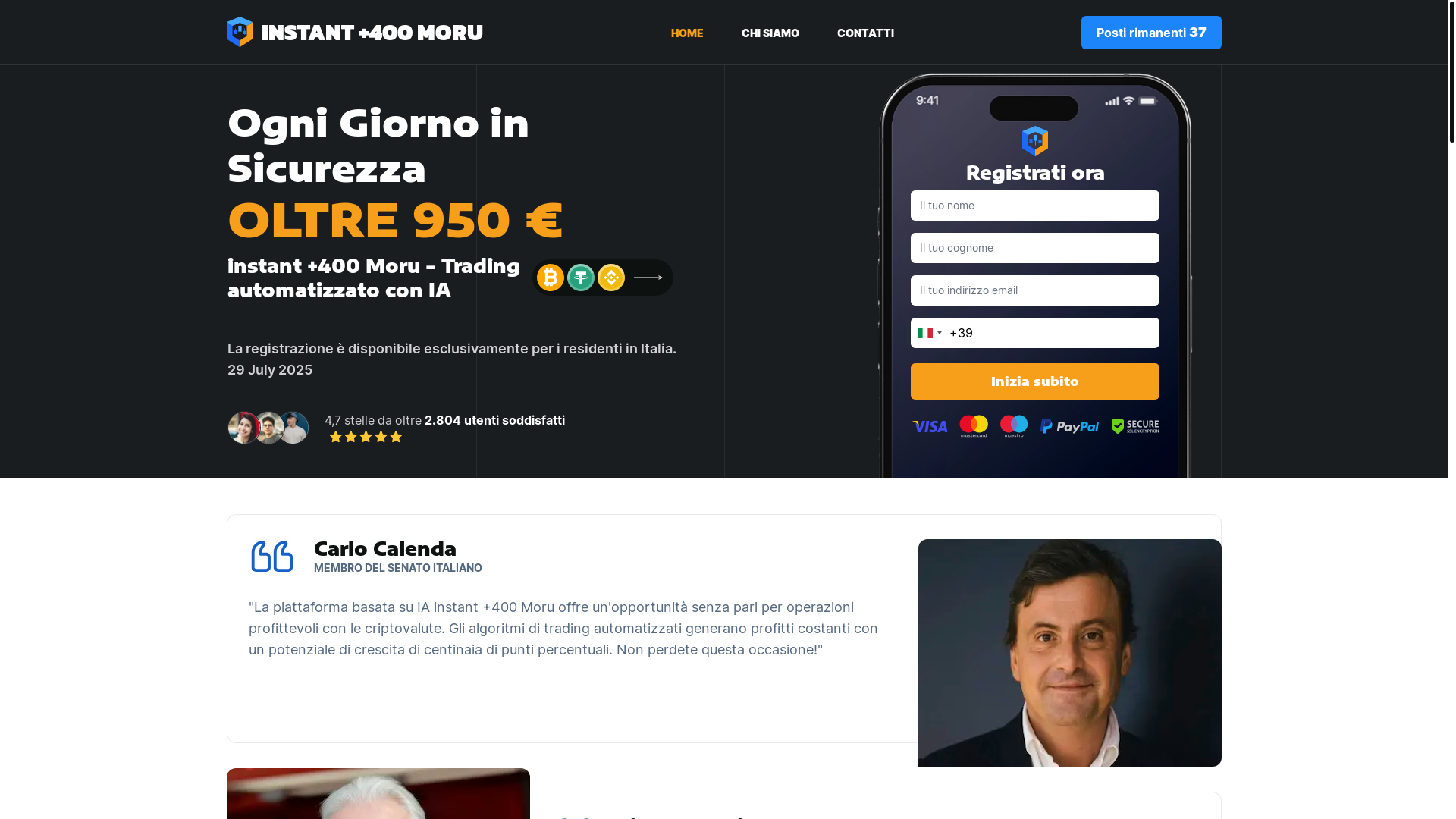 website screenshot of https://instant400moru.org/