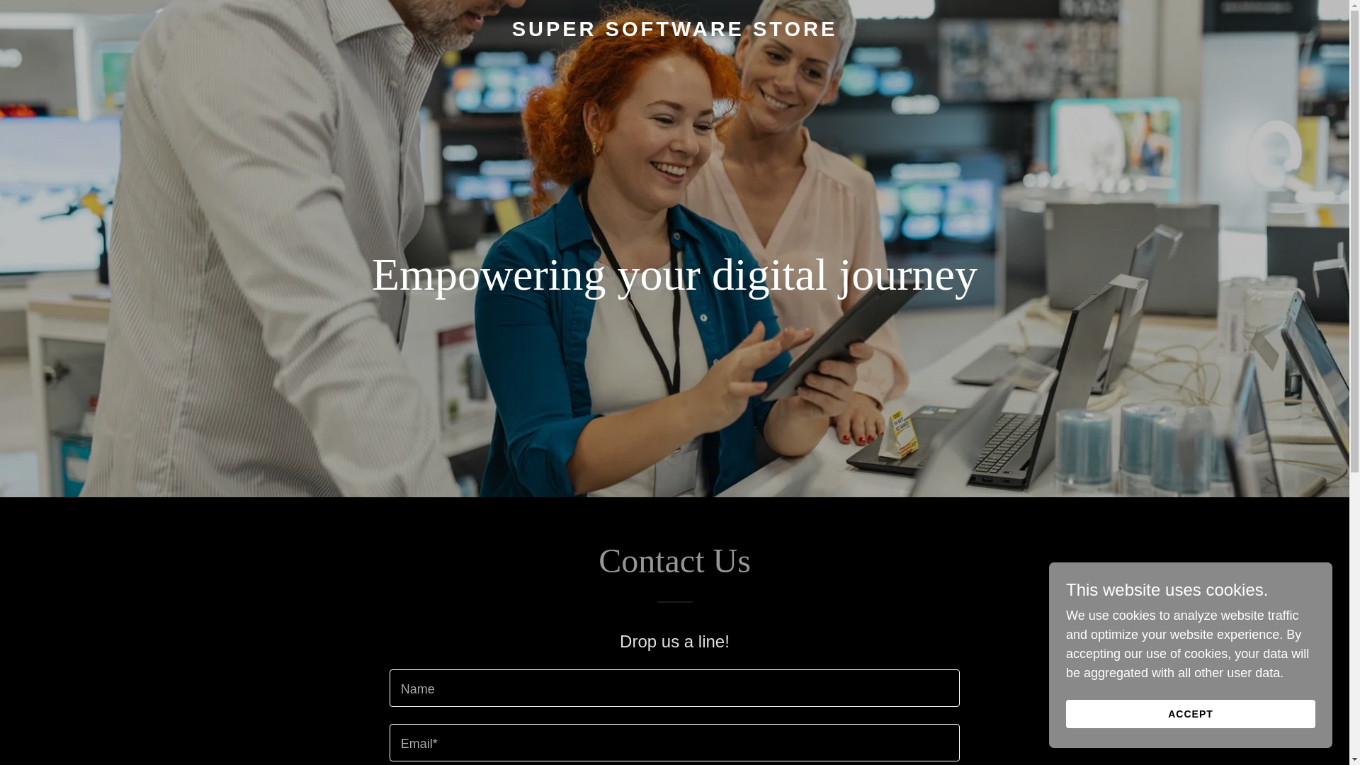 website screenshot of https://supersoftwarestore.com/