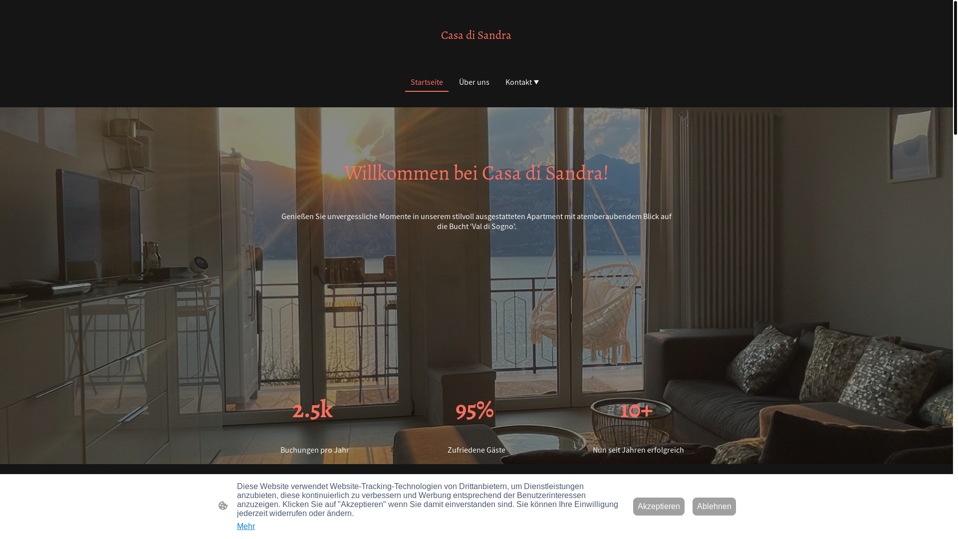 website screenshot of https://casadisandra.com/