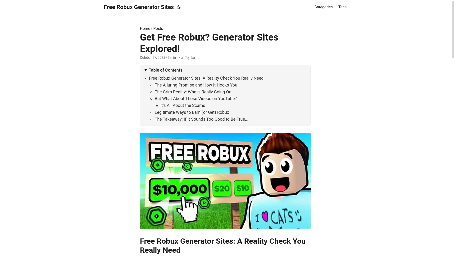 website screenshot of https://free-robux-generator-sites.pages.dev/