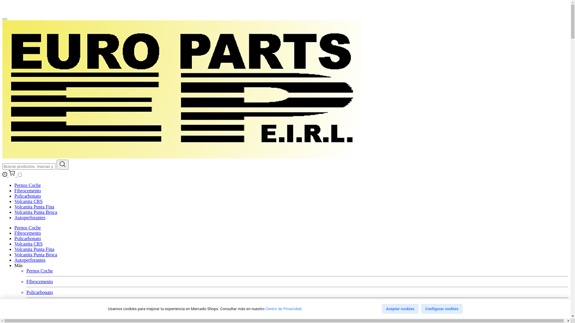 website screenshot of https://www.europarts.cl/