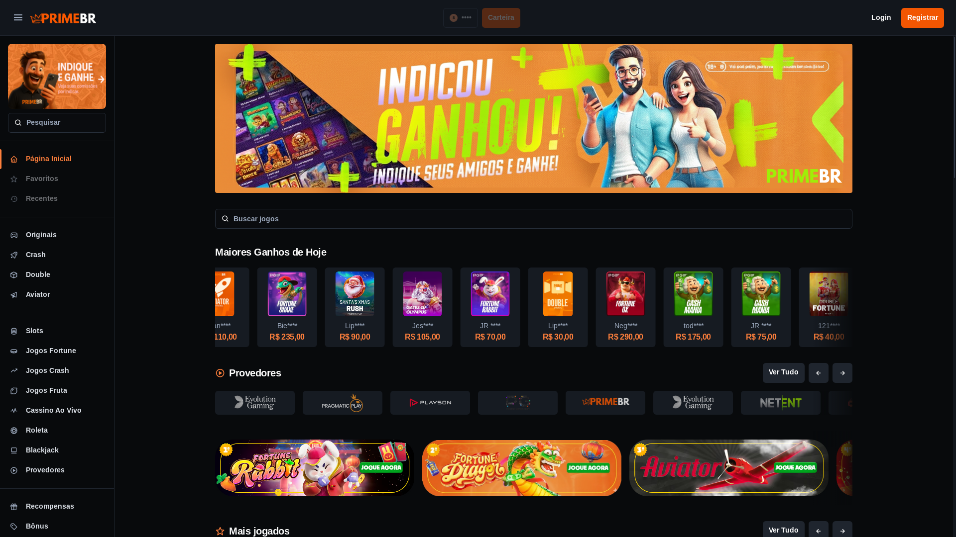 website screenshot of https://primebr-app.pages.dev/