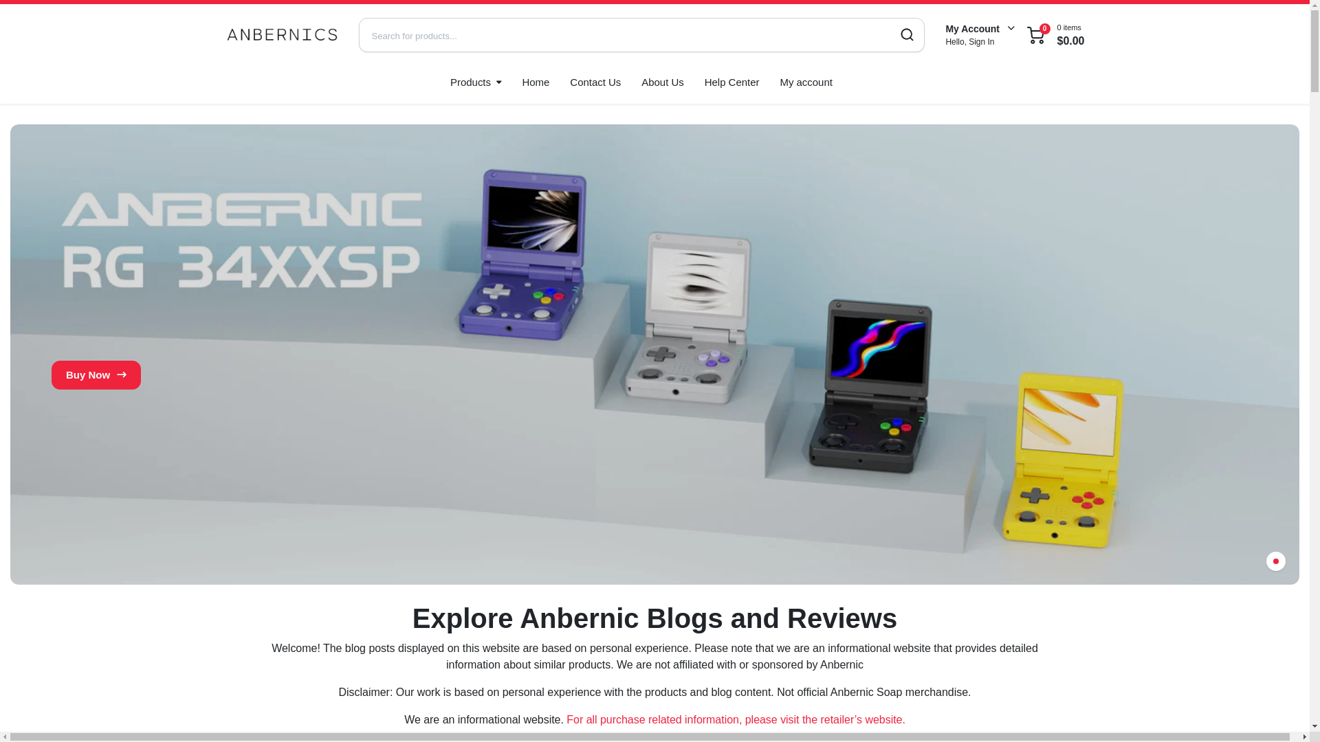 website screenshot of https://anbernicus.vip/