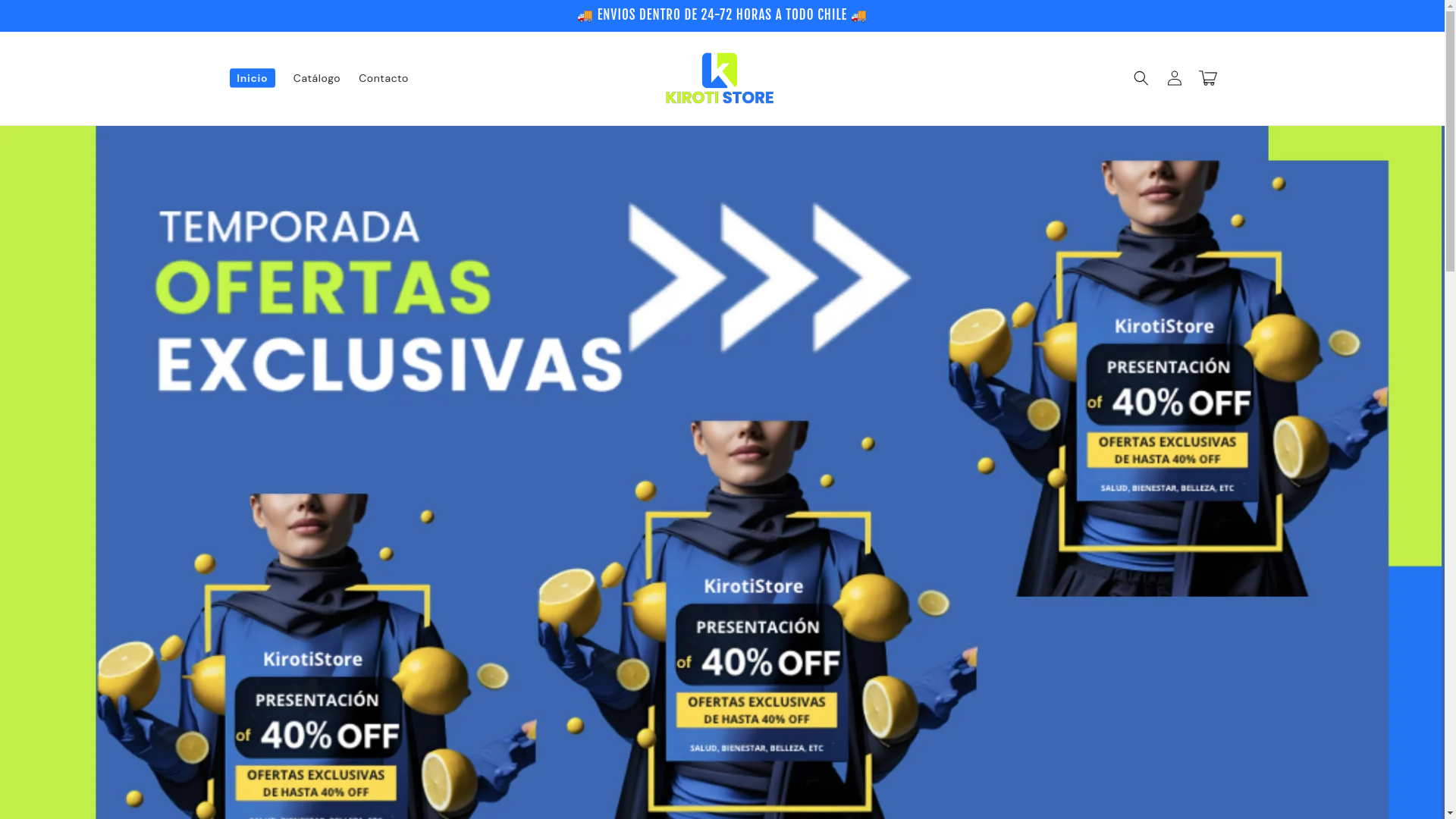 website screenshot of https://kirotistorecare.com/