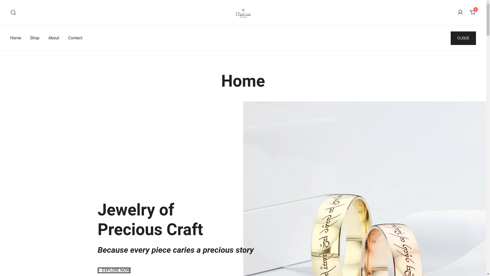 website screenshot of https://thaluzpratas.com/