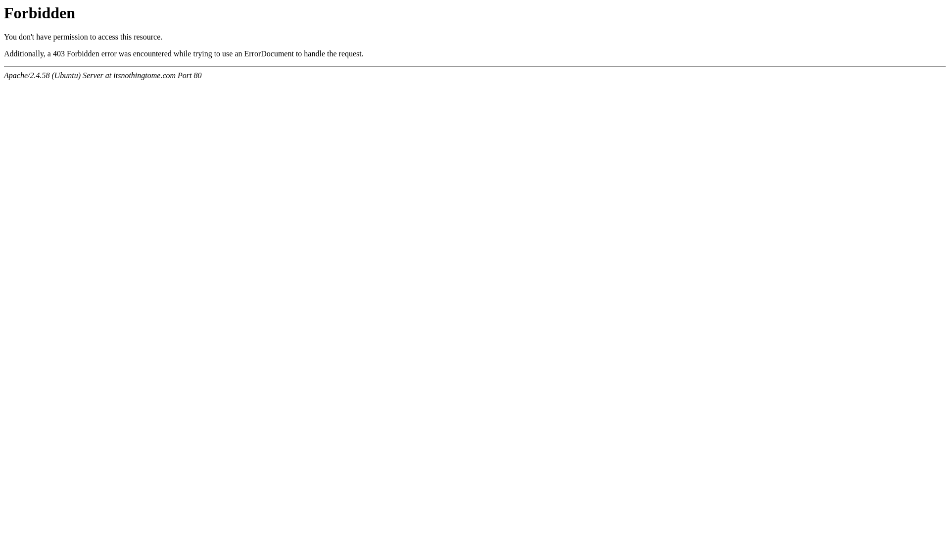 website screenshot of https://itsnothingtome.com/