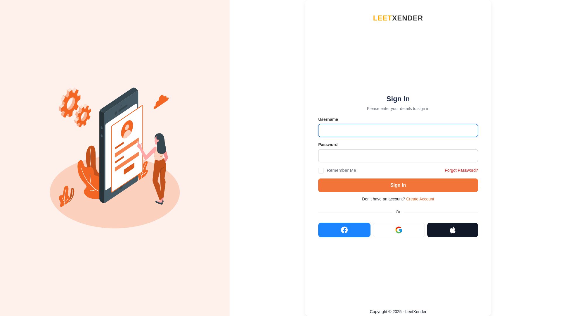 website screenshot of https://leetxender.com/