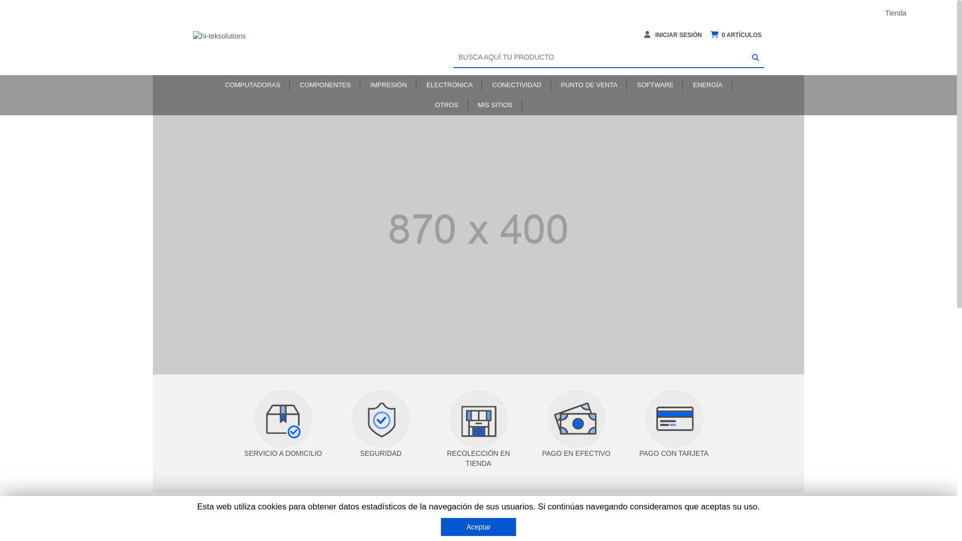 website screenshot of https://hi-teksolutions.com.mx/