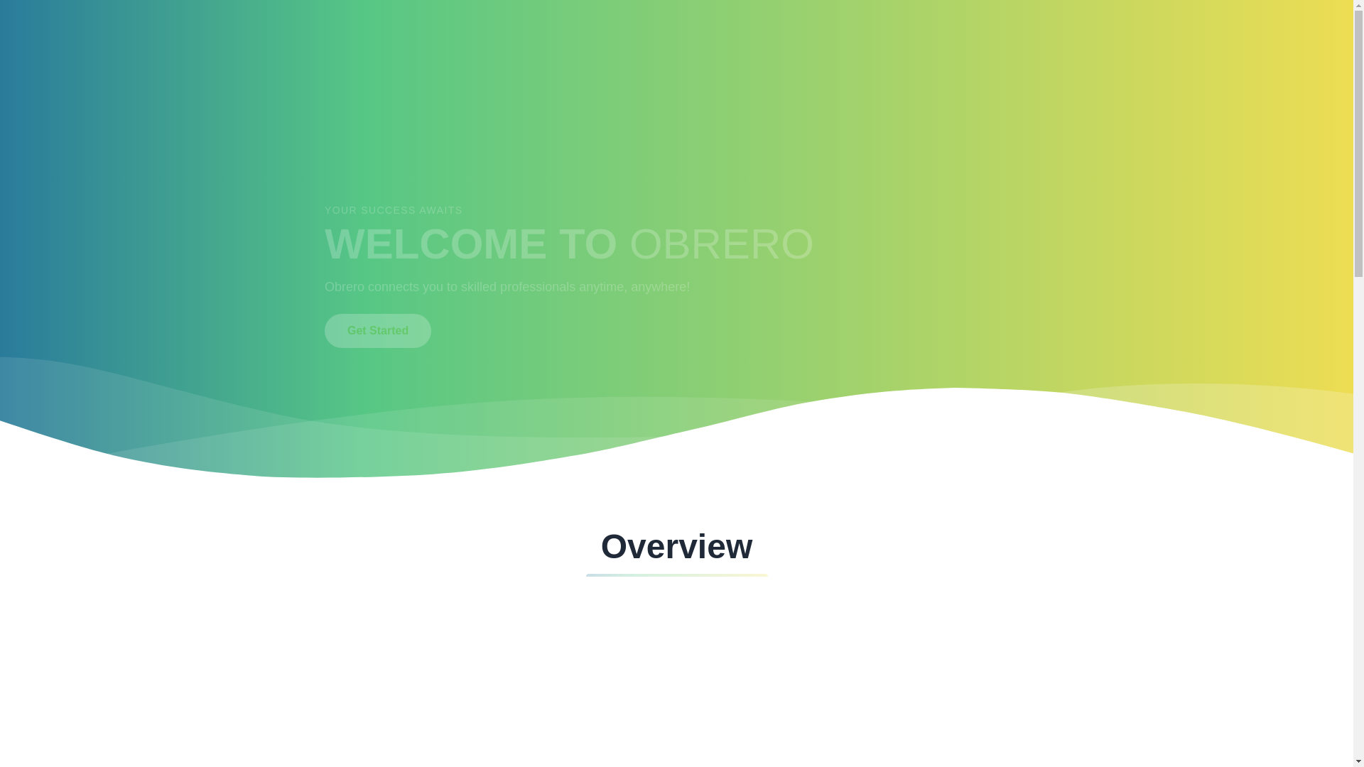 website screenshot of https://obrero.site/