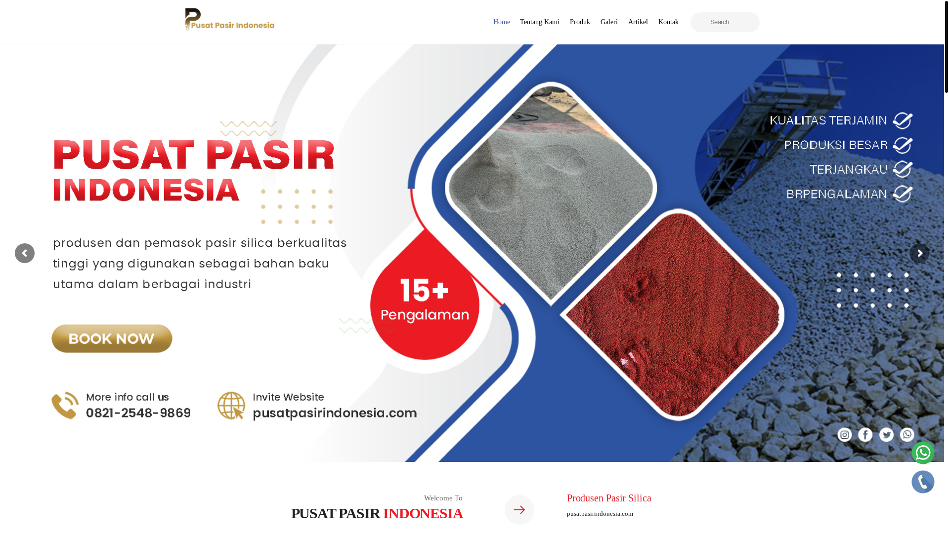 website screenshot of https://pusatpasirindonesia.com/