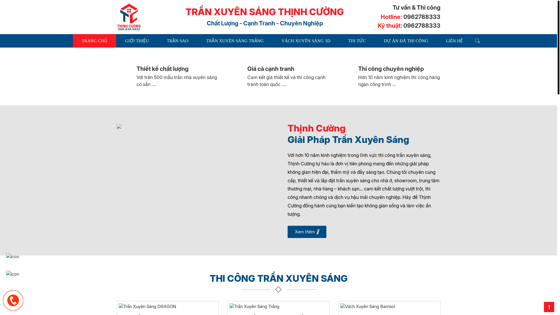 website screenshot of https://tranxuyensangthinhcuong.com/