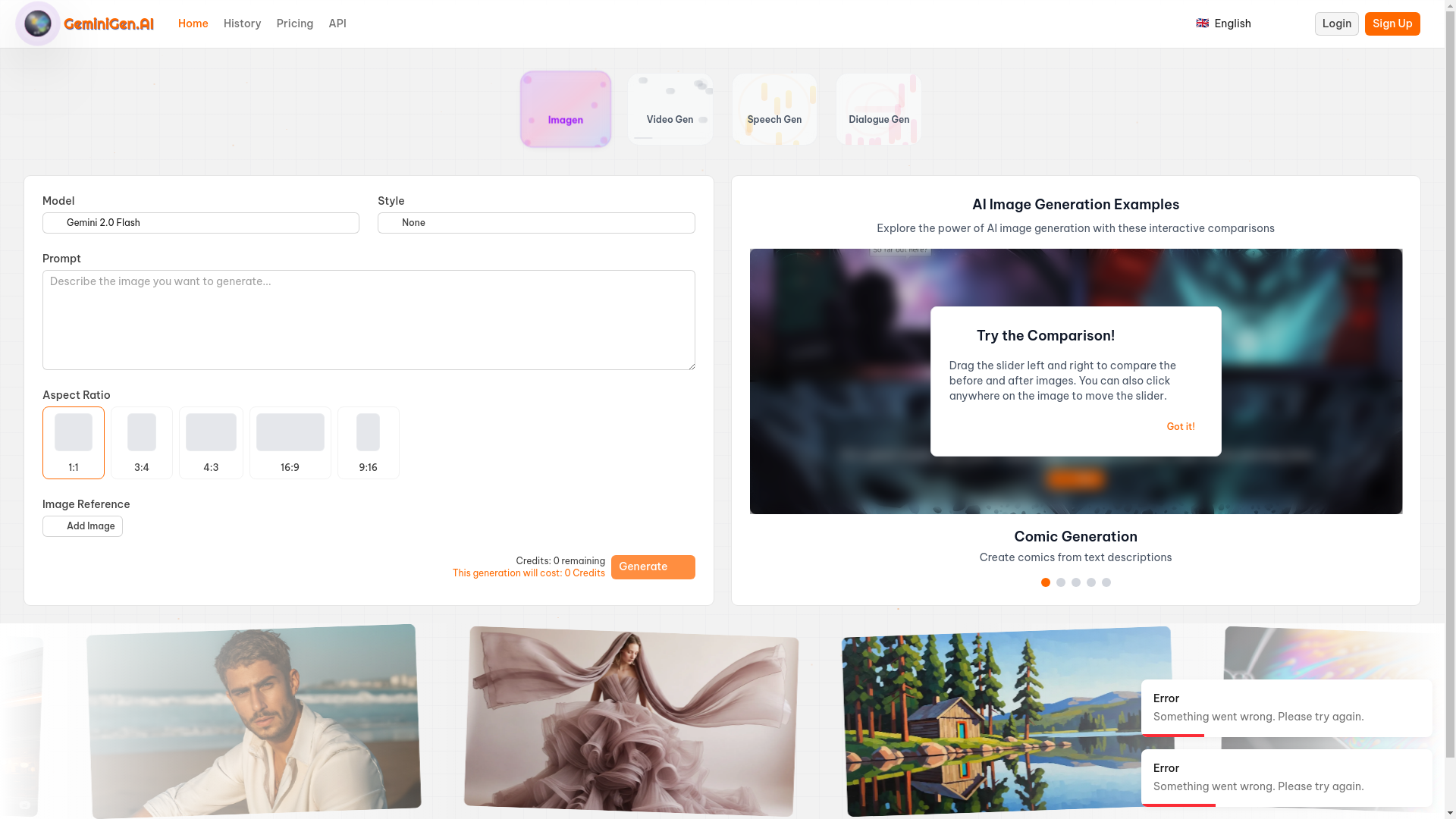 website screenshot of https://frontend-geminigen-prod.pages.dev/